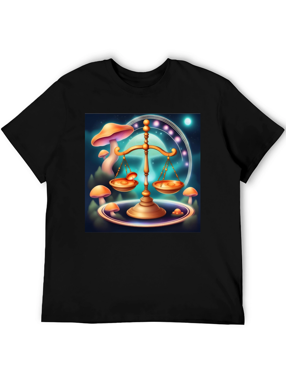 Libra Scale T-Shirt - Celestial Balance Design