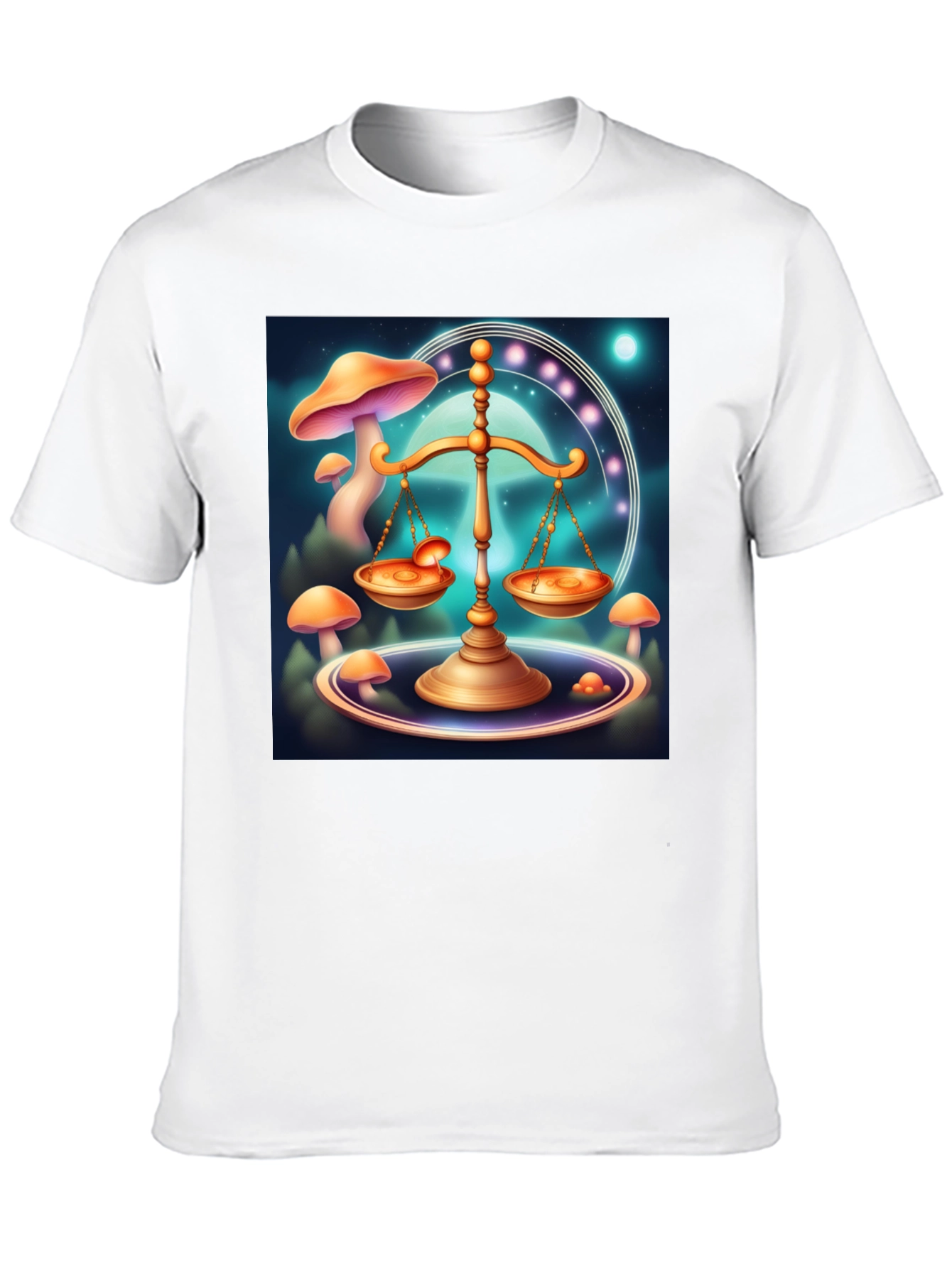 Libra Scale T-Shirt - Celestial Balance Design