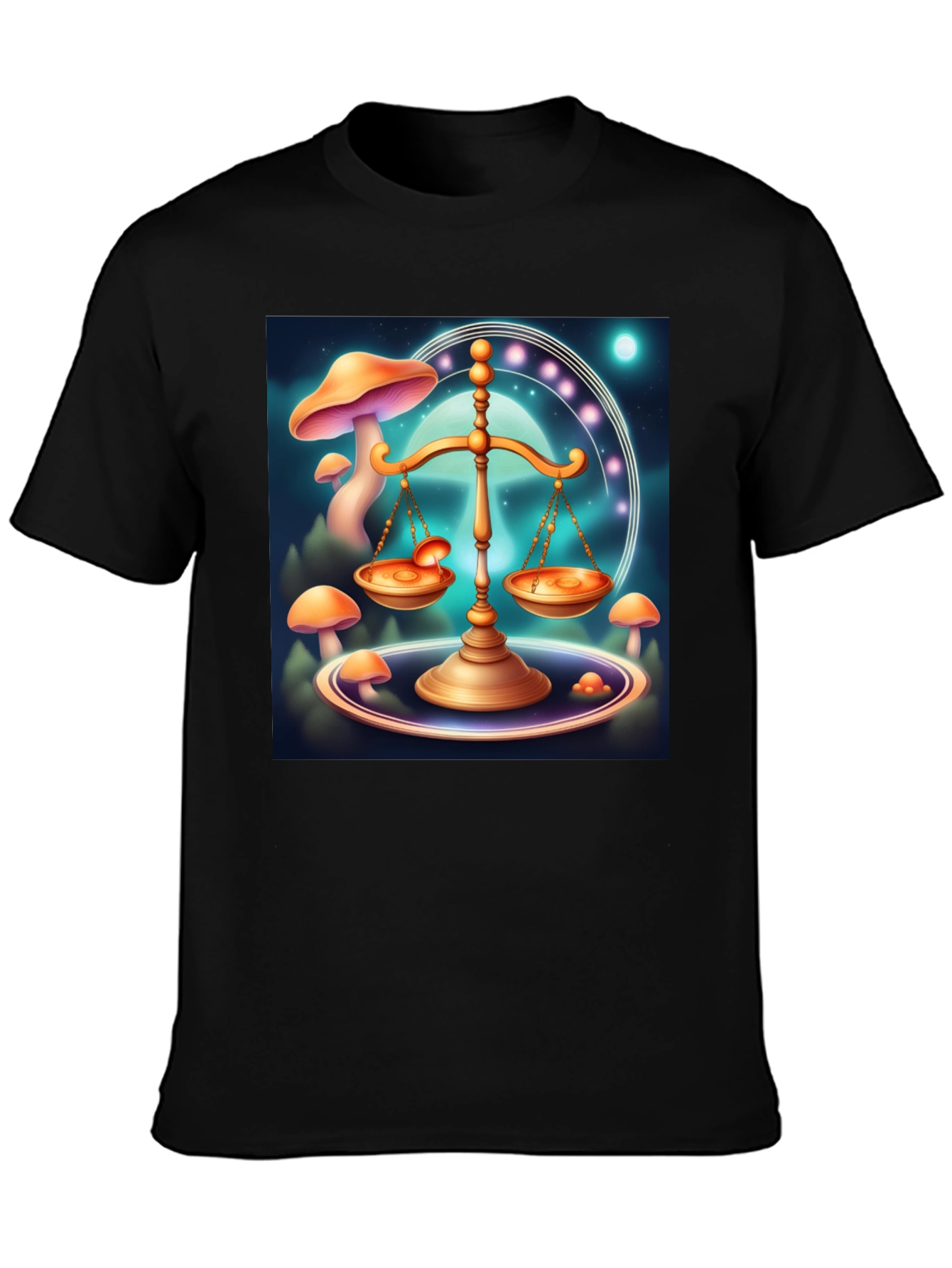 Libra Scale T-Shirt - Celestial Balance Design