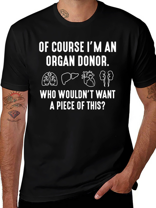Organ Donor T-Shirt Funny Graphic Tee