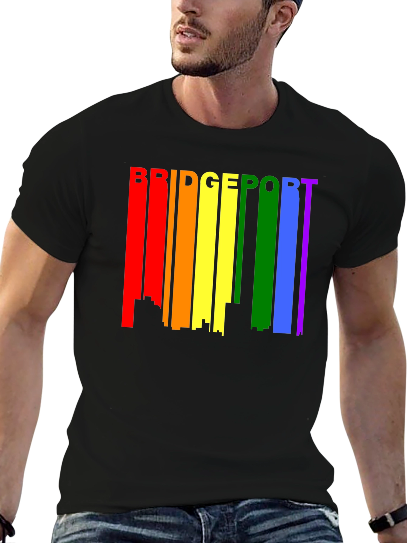 Bridgeport LGBTQ+ Pride Skyline T-Shirt
