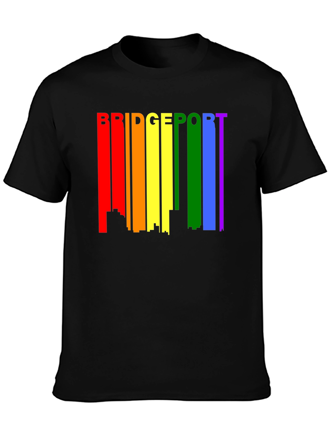 Bridgeport LGBTQ+ Pride Skyline T-Shirt