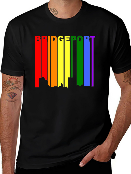 Bridgeport LGBTQ+ Pride Skyline T-Shirt