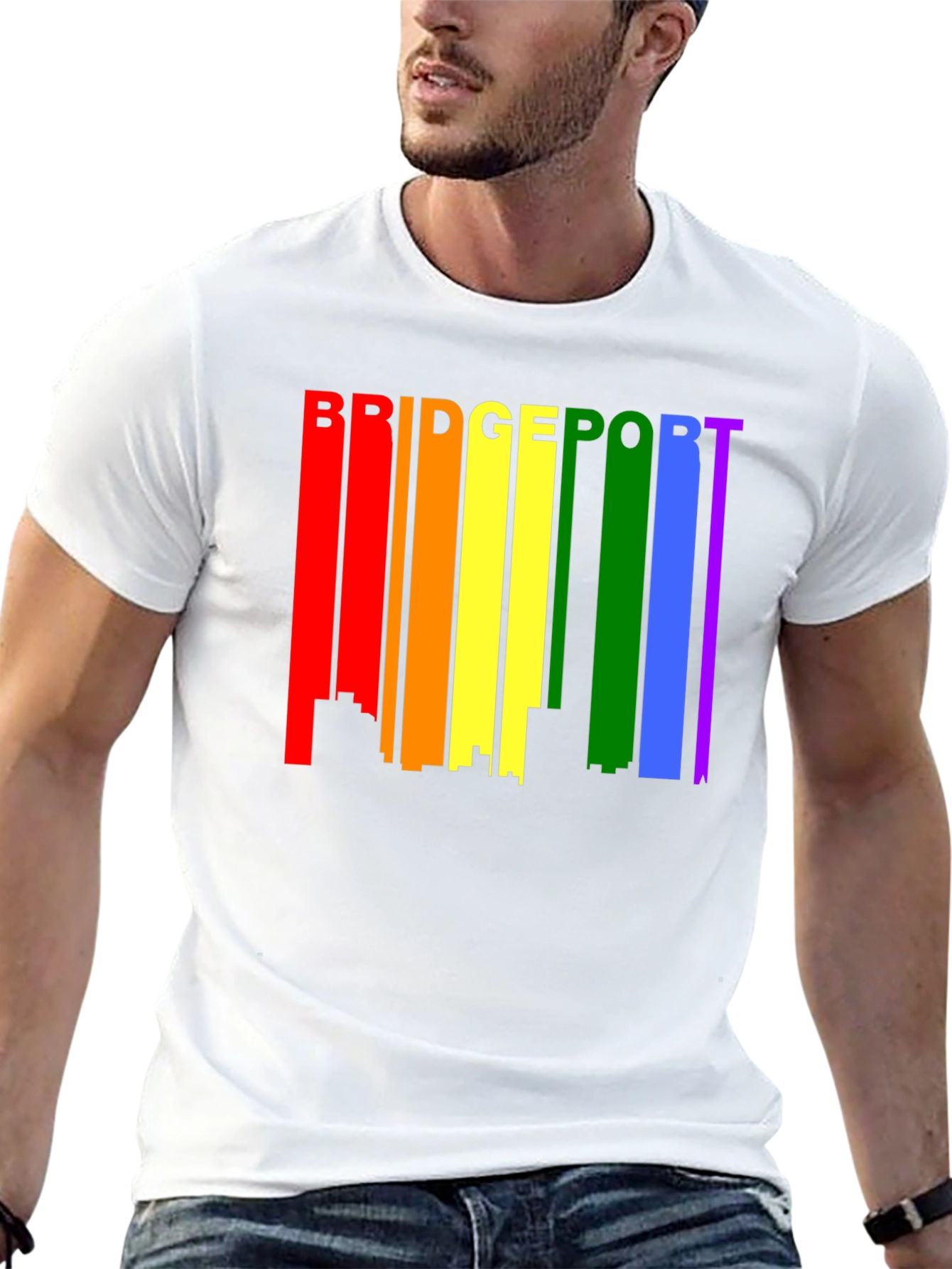 Bridgeport LGBTQ+ Pride Skyline T-Shirt