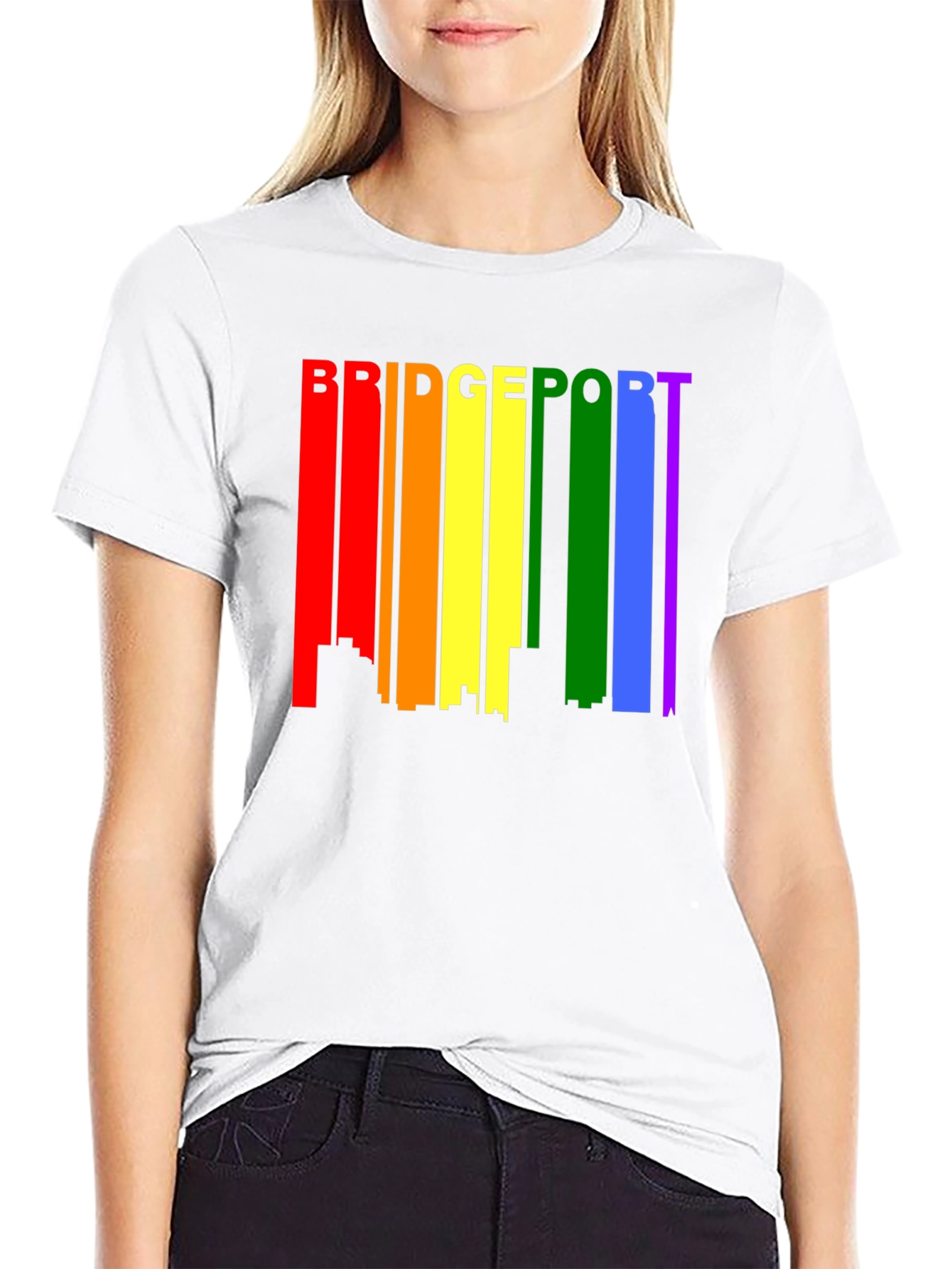 Bridgeport LGBTQ+ Pride Skyline T-Shirt
