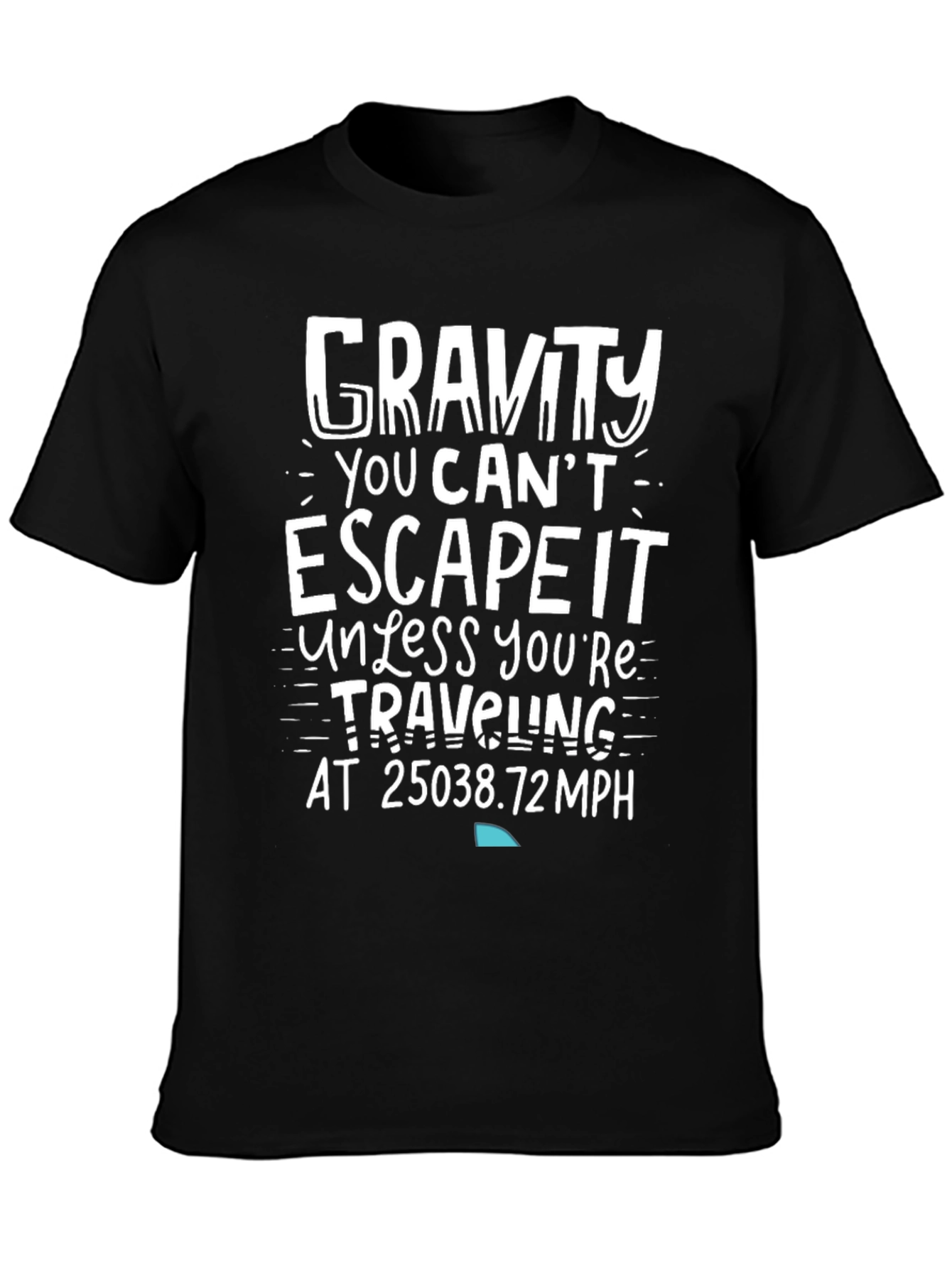 Gravity Escape Velocity Graphic Tee - Mens Black T-Shirt