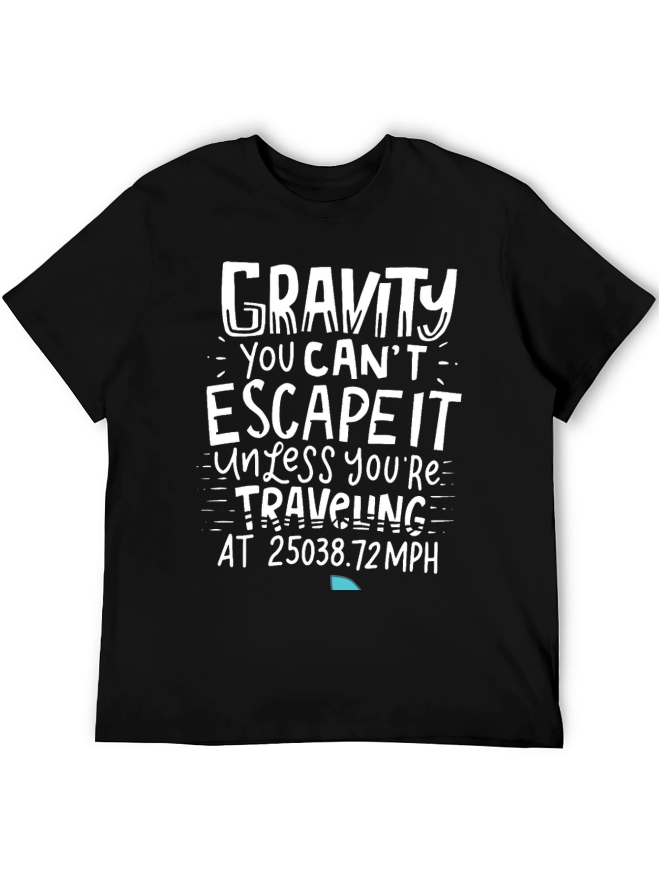 Gravity Escape Velocity Graphic Tee - Mens Black T-Shirt