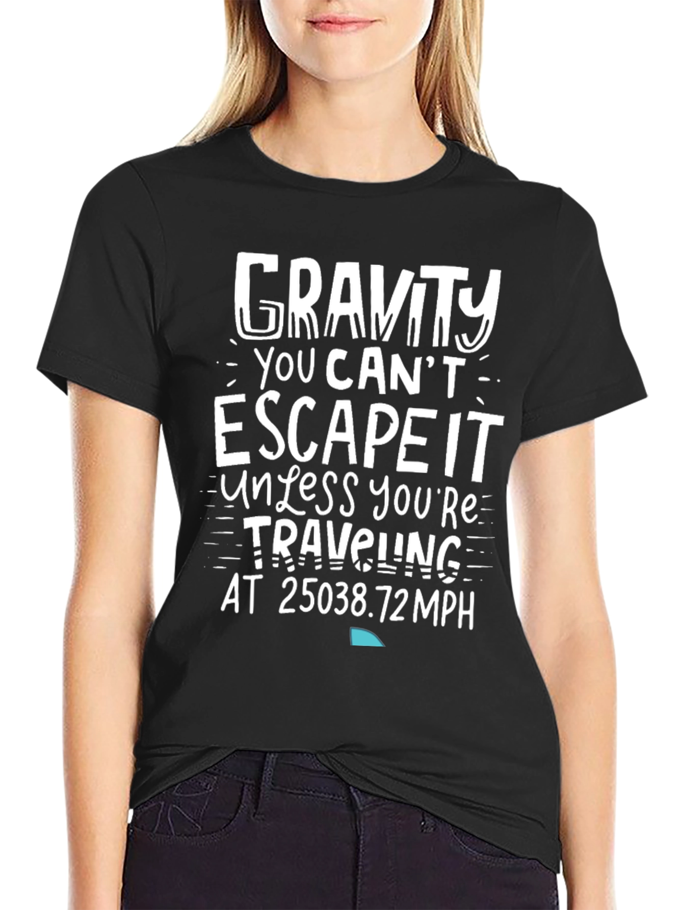 Gravity Escape Velocity Graphic Tee - Mens Black T-Shirt