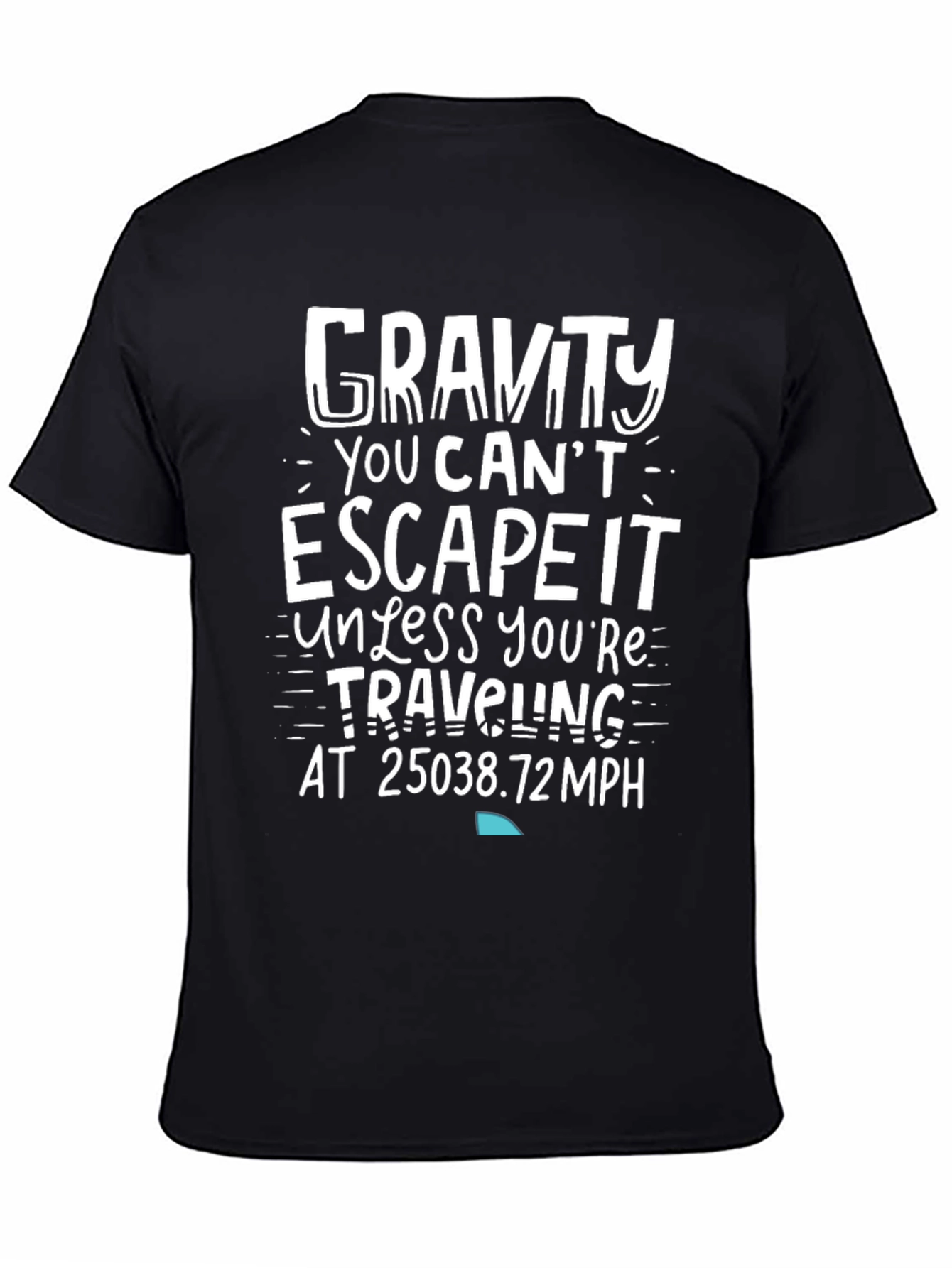 Gravity Escape Velocity Graphic Tee - Mens Black T-Shirt
