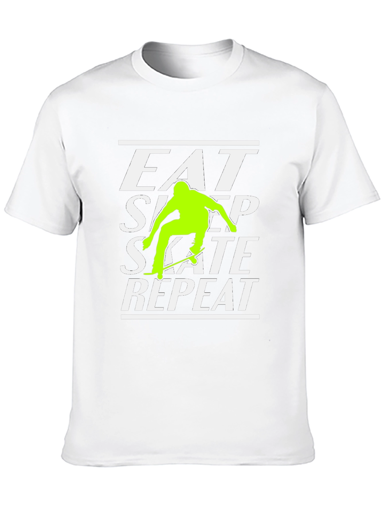 Eat Sleep Skate Repeat Black Graphic Tee