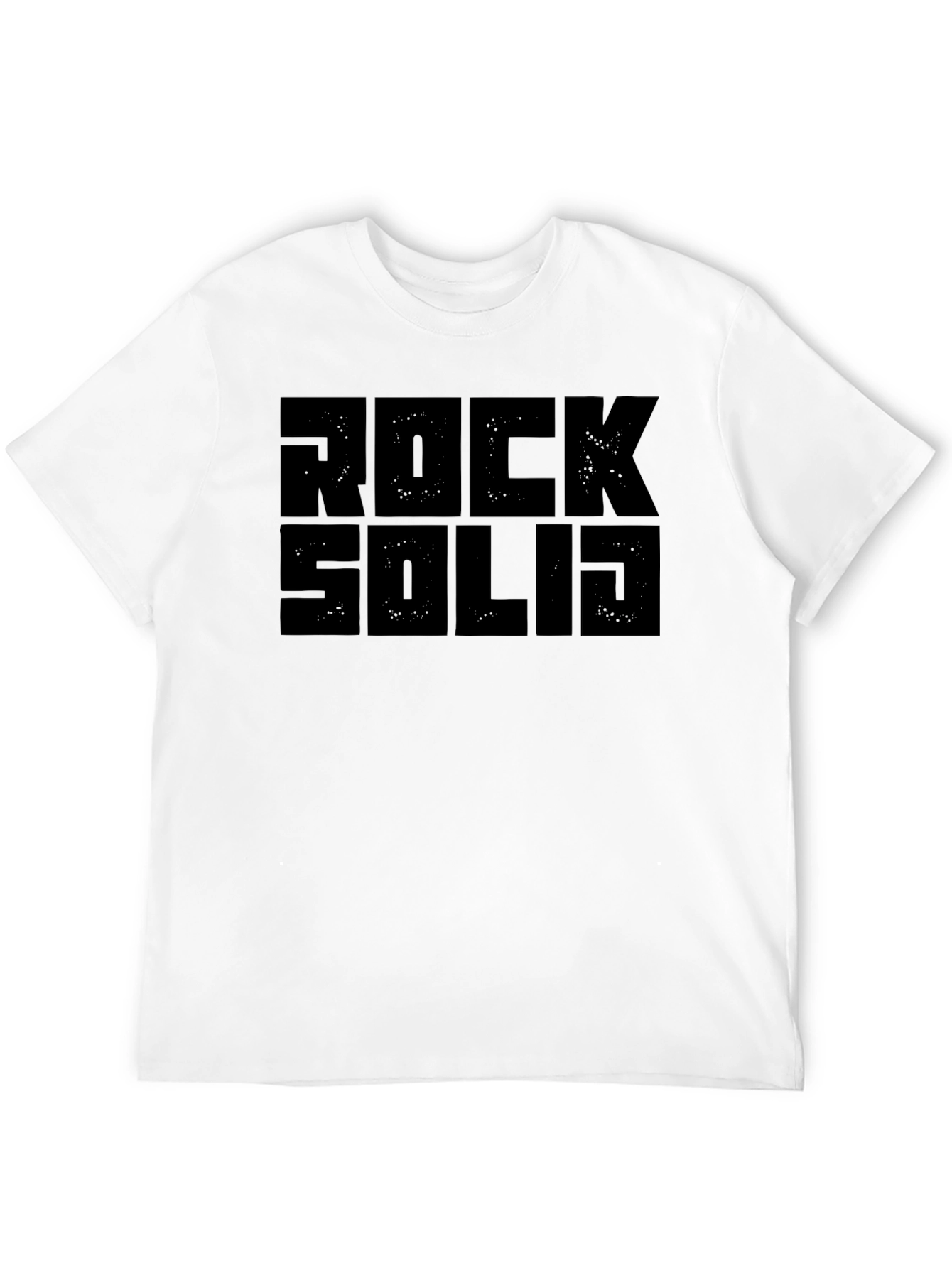 Rock Solid Graphic T-Shirt - Black