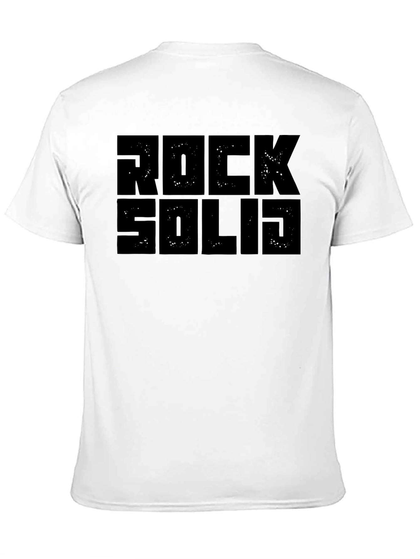 Rock Solid Graphic T-Shirt - Black