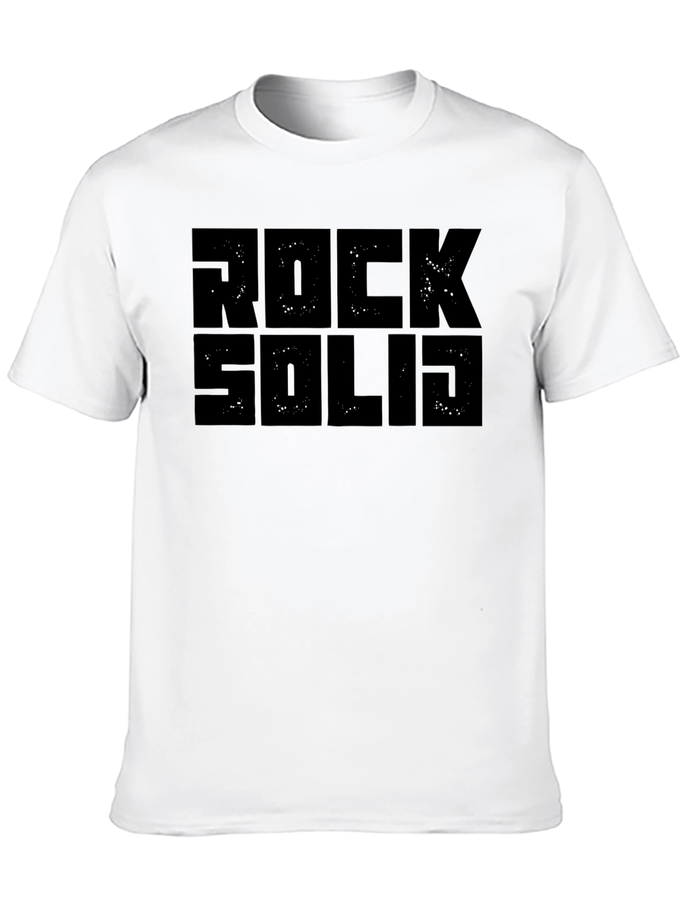 Rock Solid Graphic T-Shirt - Black