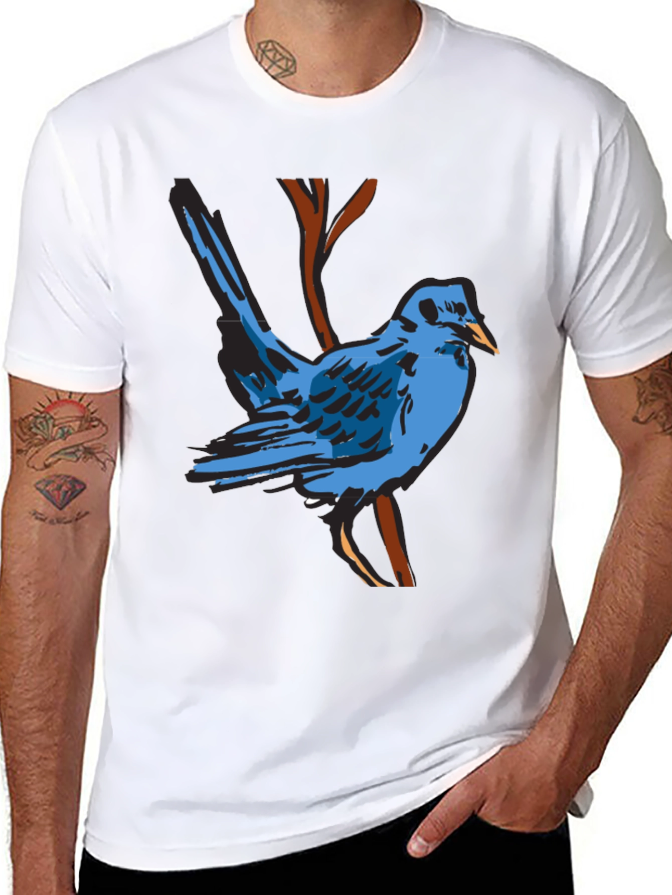 Blue Bird Graphic T-Shirt