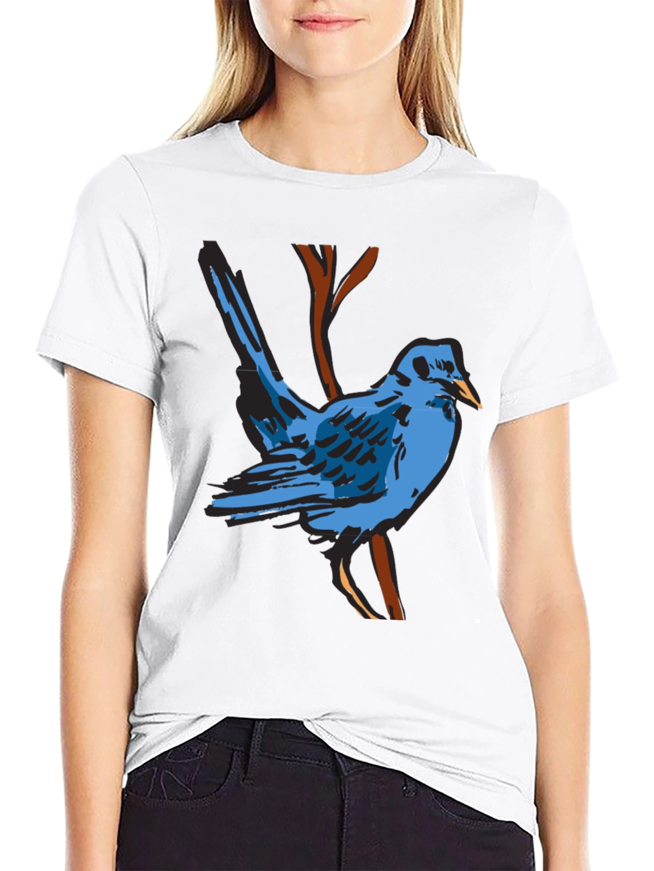 Blue Bird Graphic T-Shirt