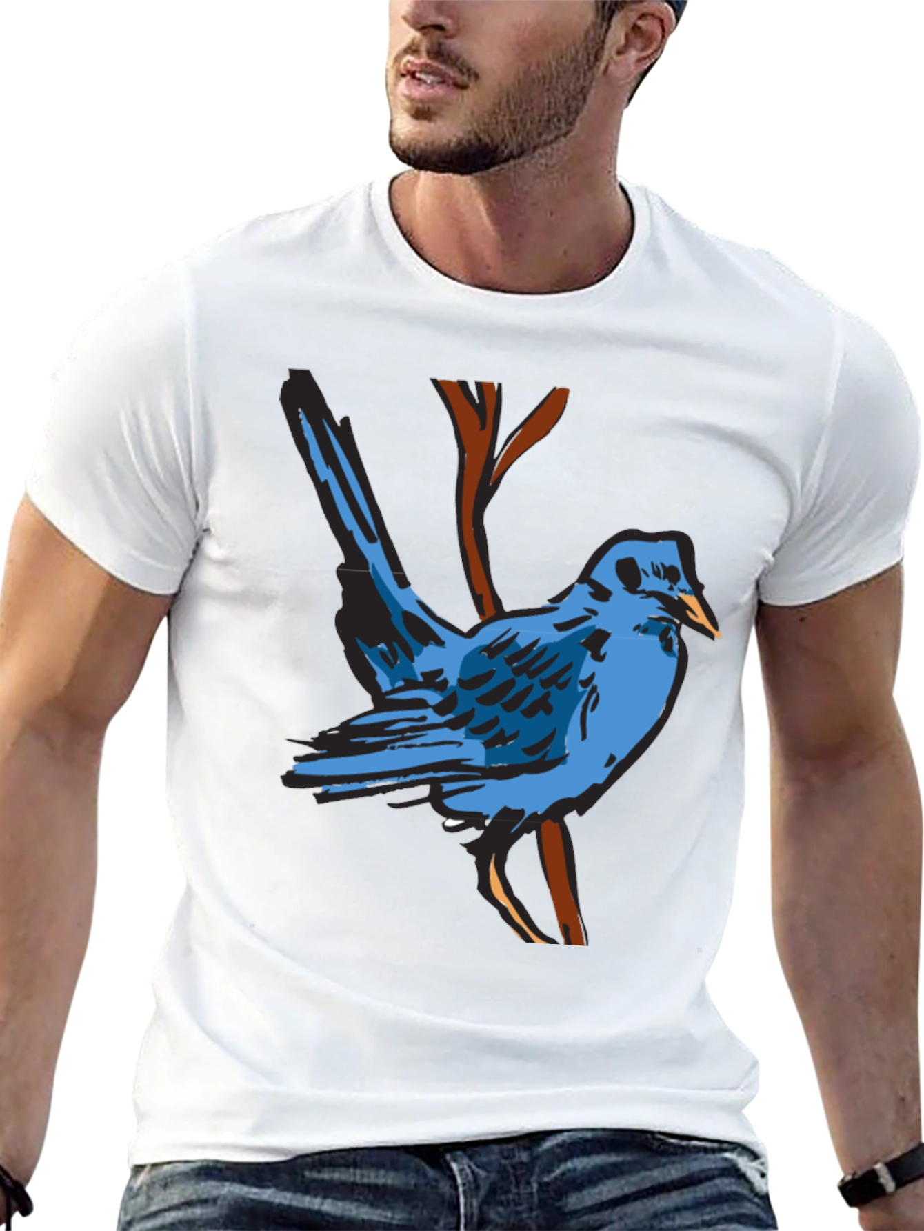 Blue Bird Graphic T-Shirt