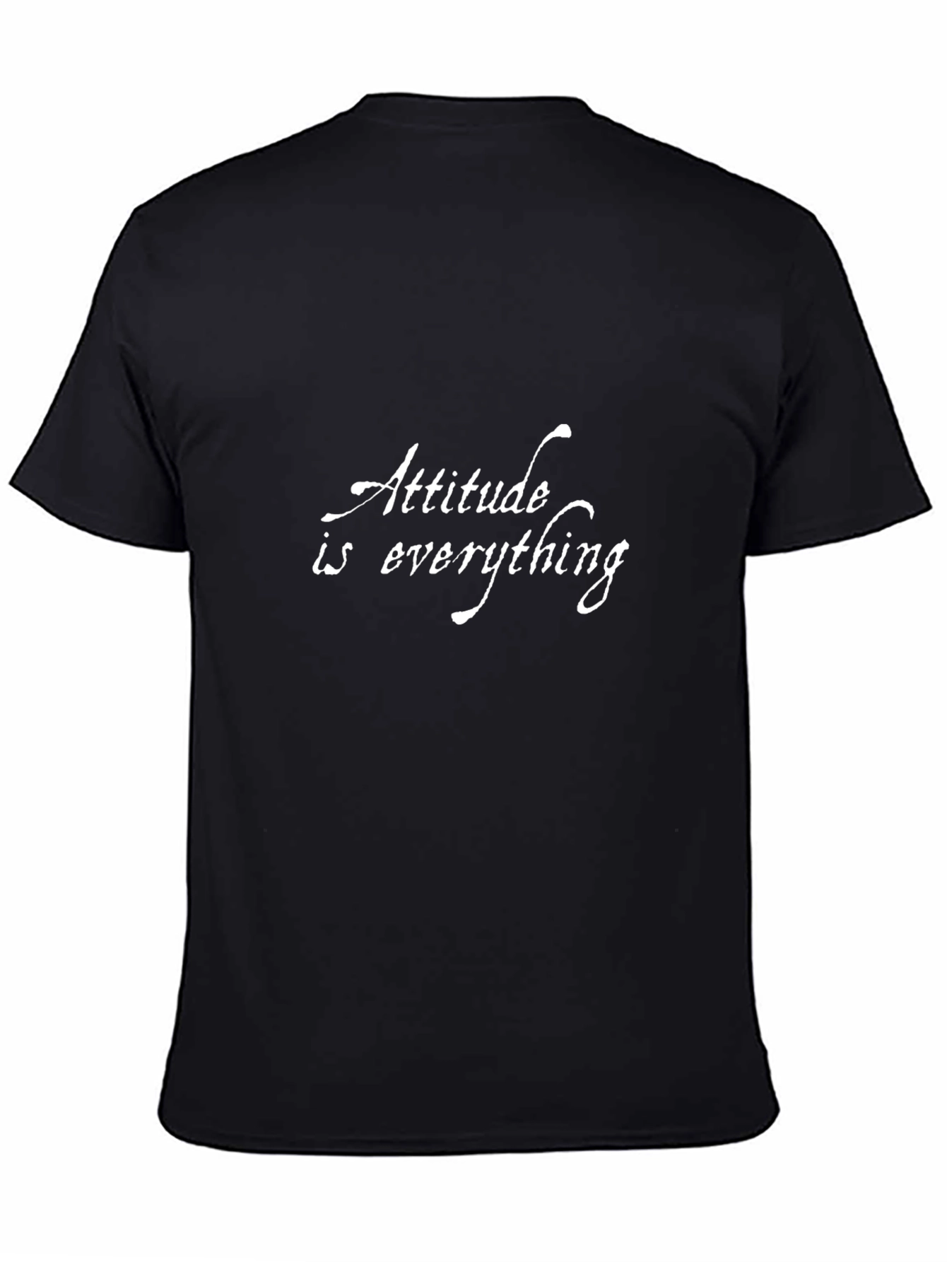 Attitude Is Everything Graphic Tee - Mens Black T-Shirt