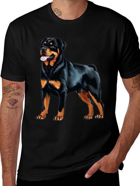 Rottweiler Graphic Print T-Shirt - Dog Lover Apparel