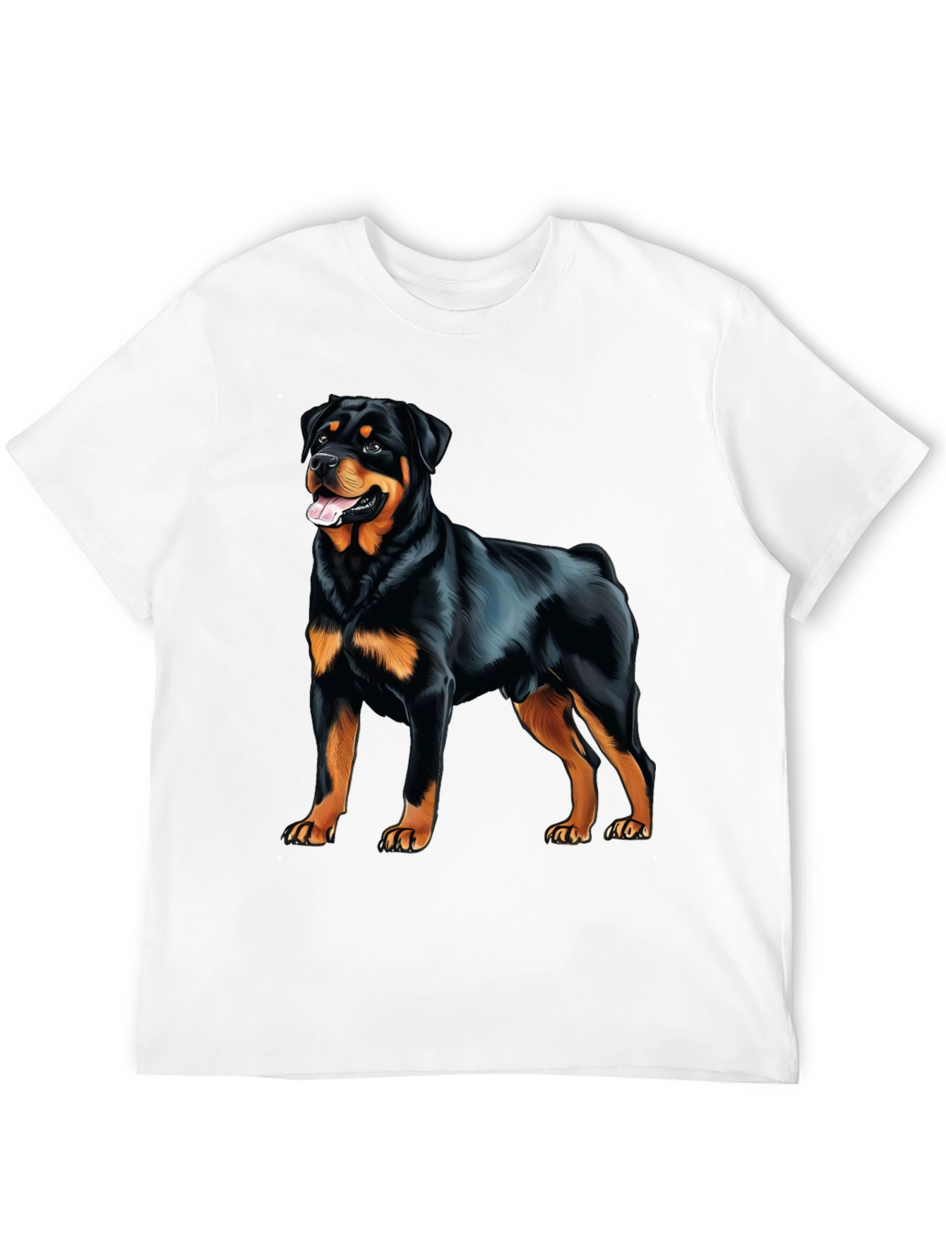 Rottweiler Graphic Print T-Shirt - Dog Lover Apparel
