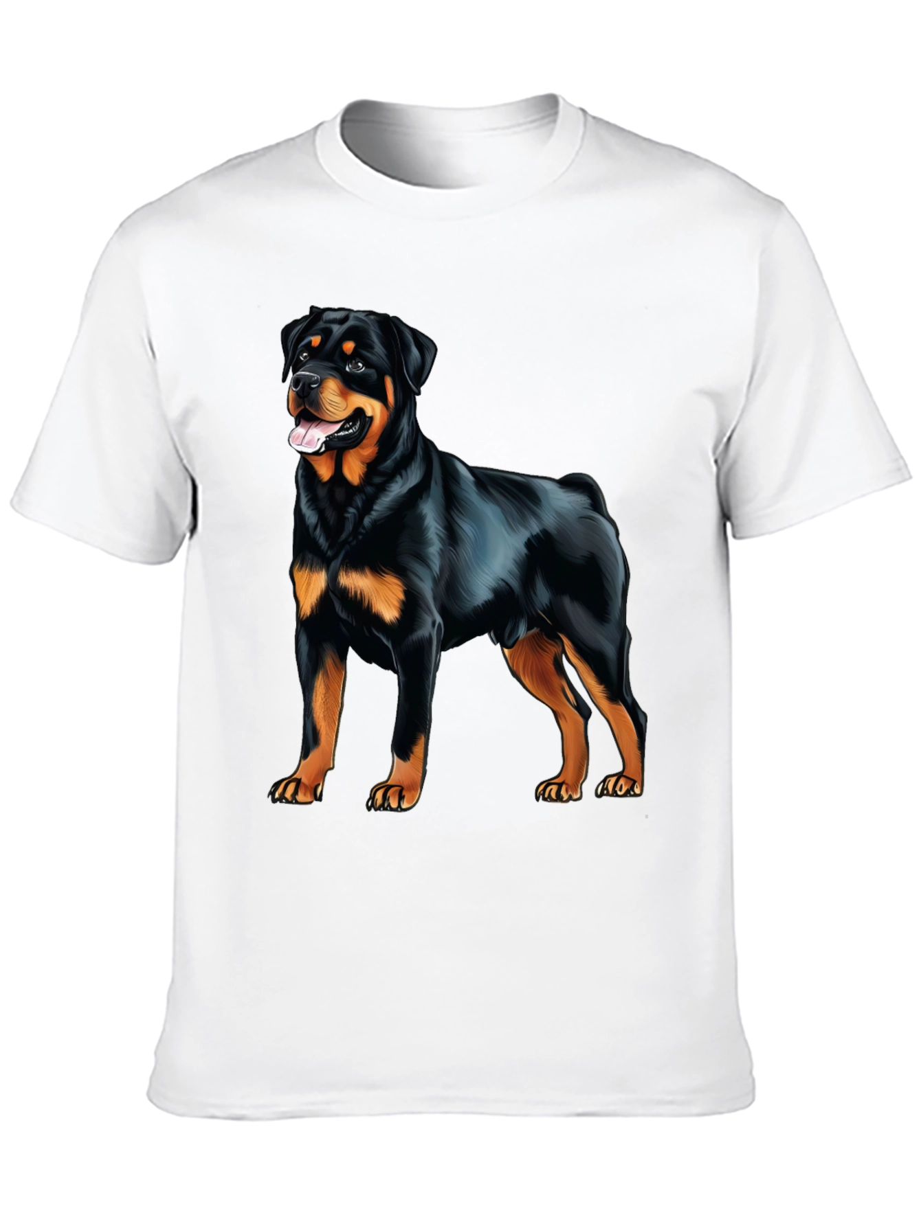Rottweiler Graphic Print T-Shirt - Dog Lover Apparel