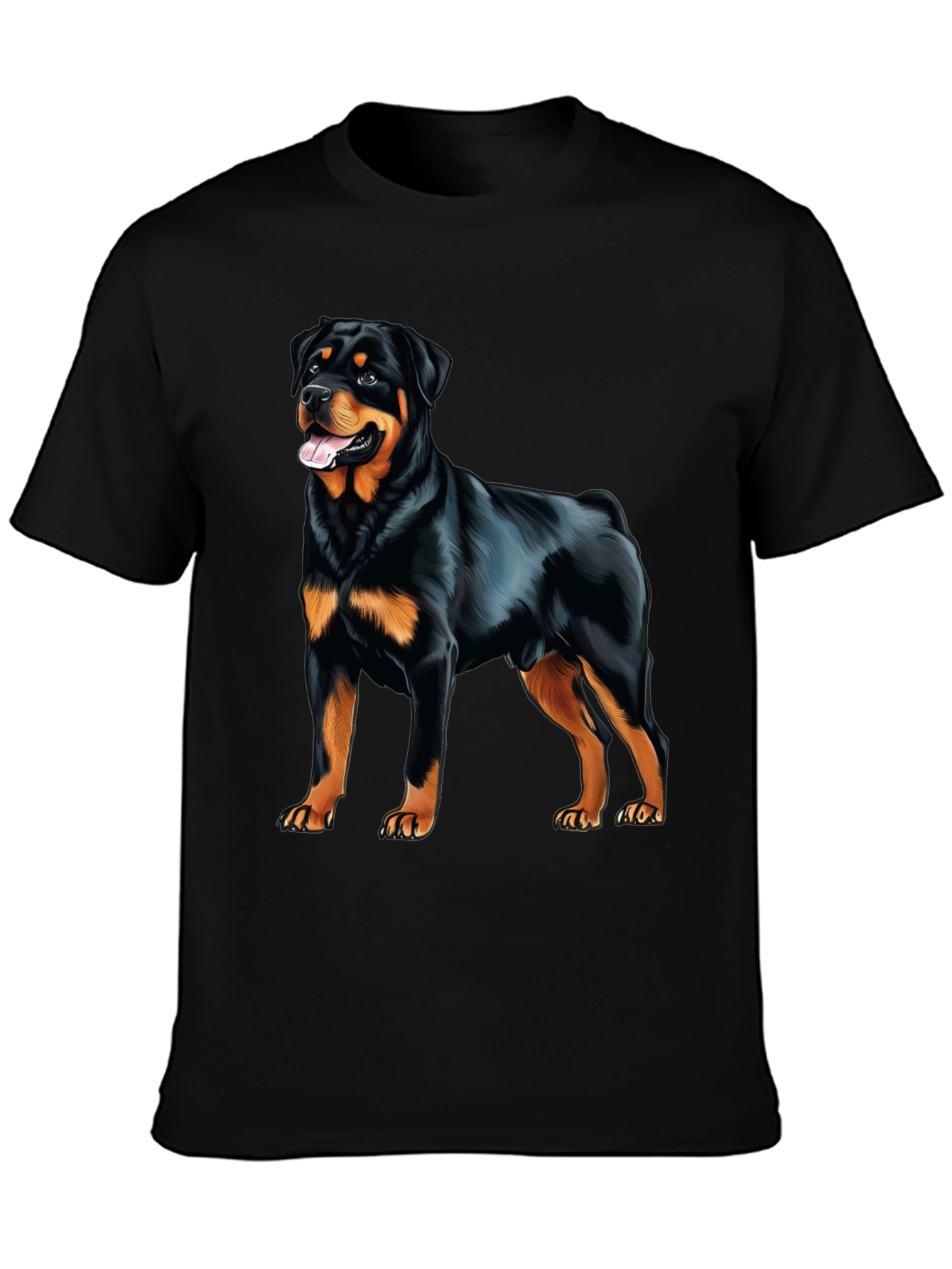 Rottweiler Graphic Print T-Shirt - Dog Lover Apparel