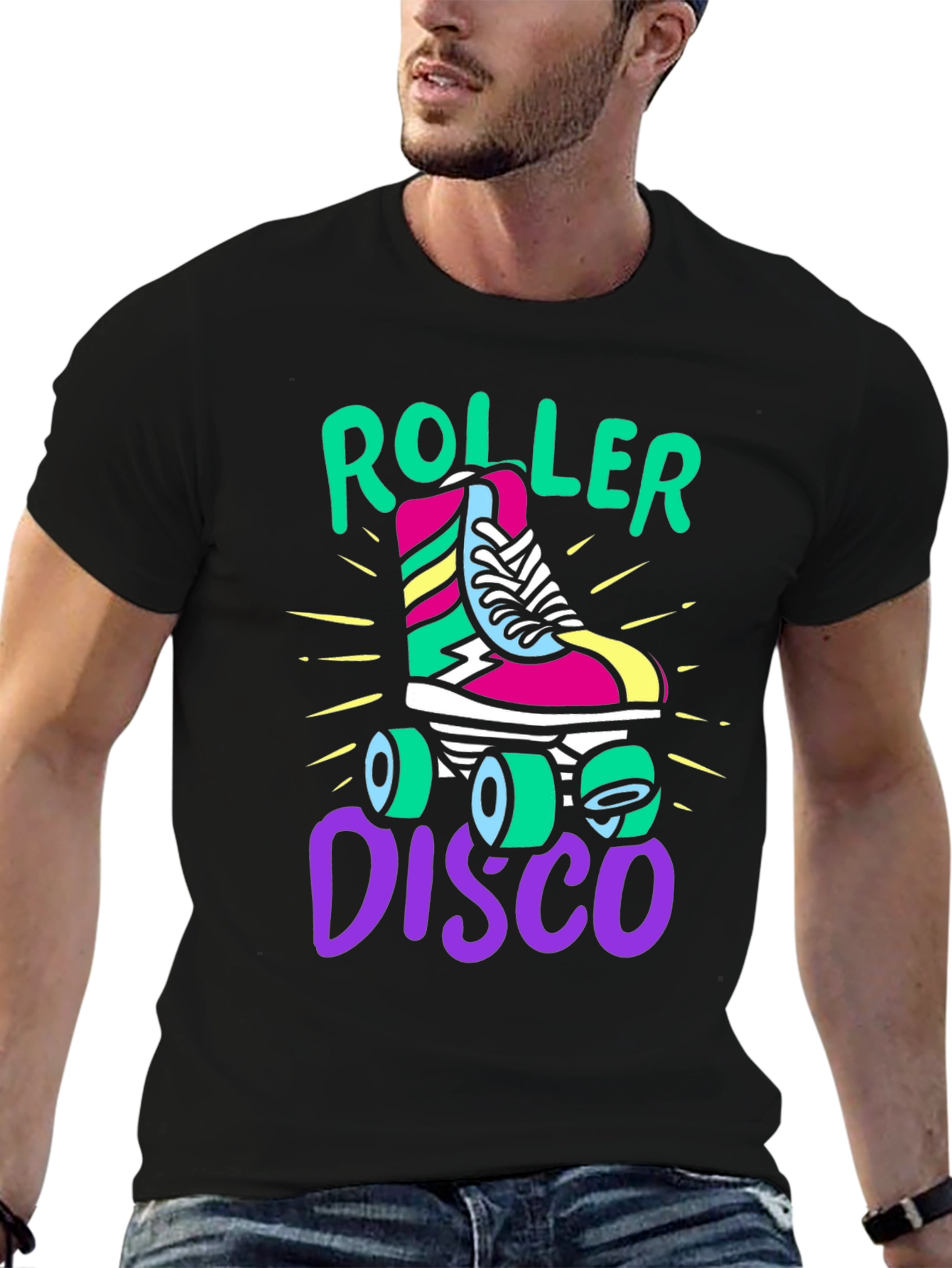 Retro Roller Disco T-Shirt - 80s Style