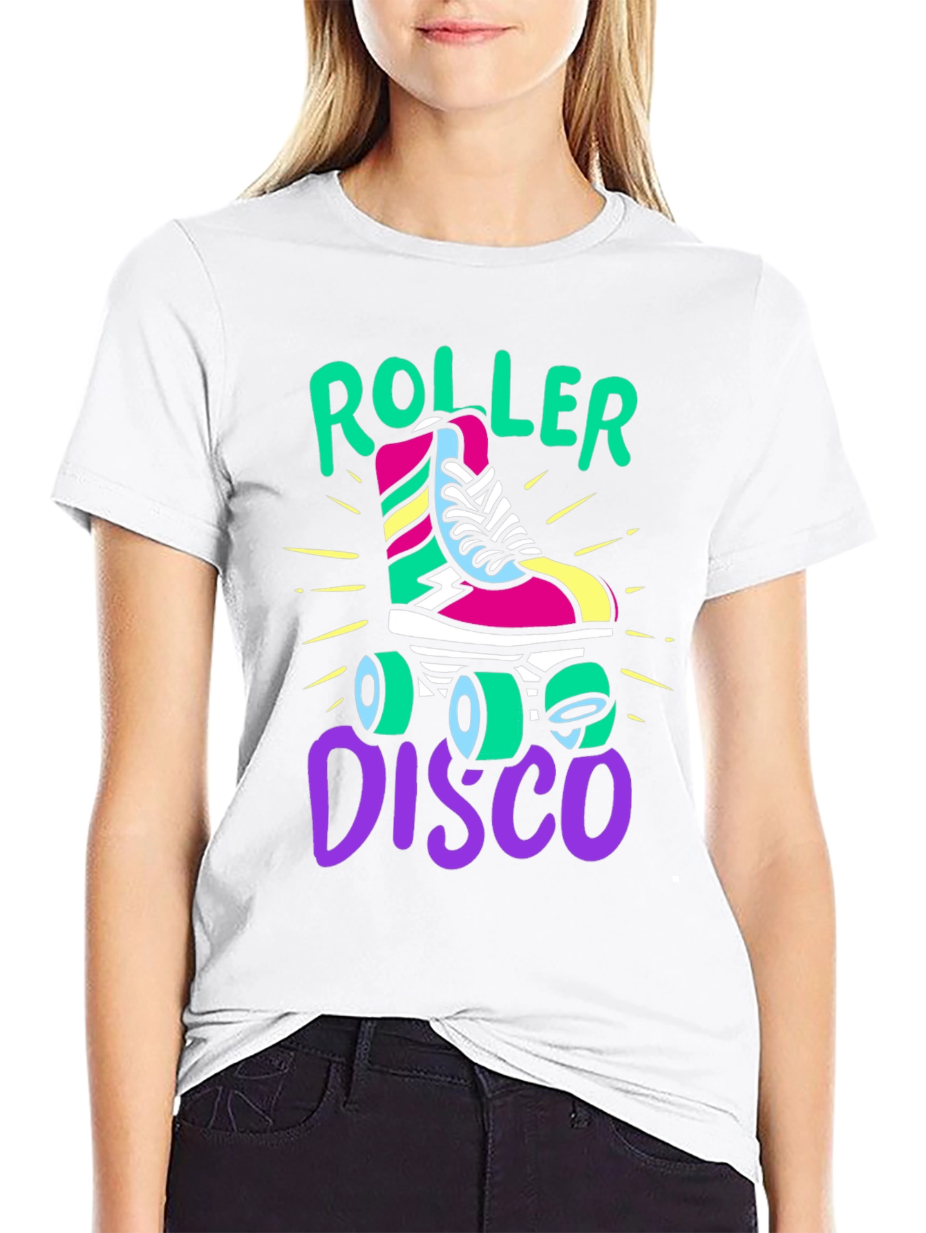 Retro Roller Disco T-Shirt - 80s Style