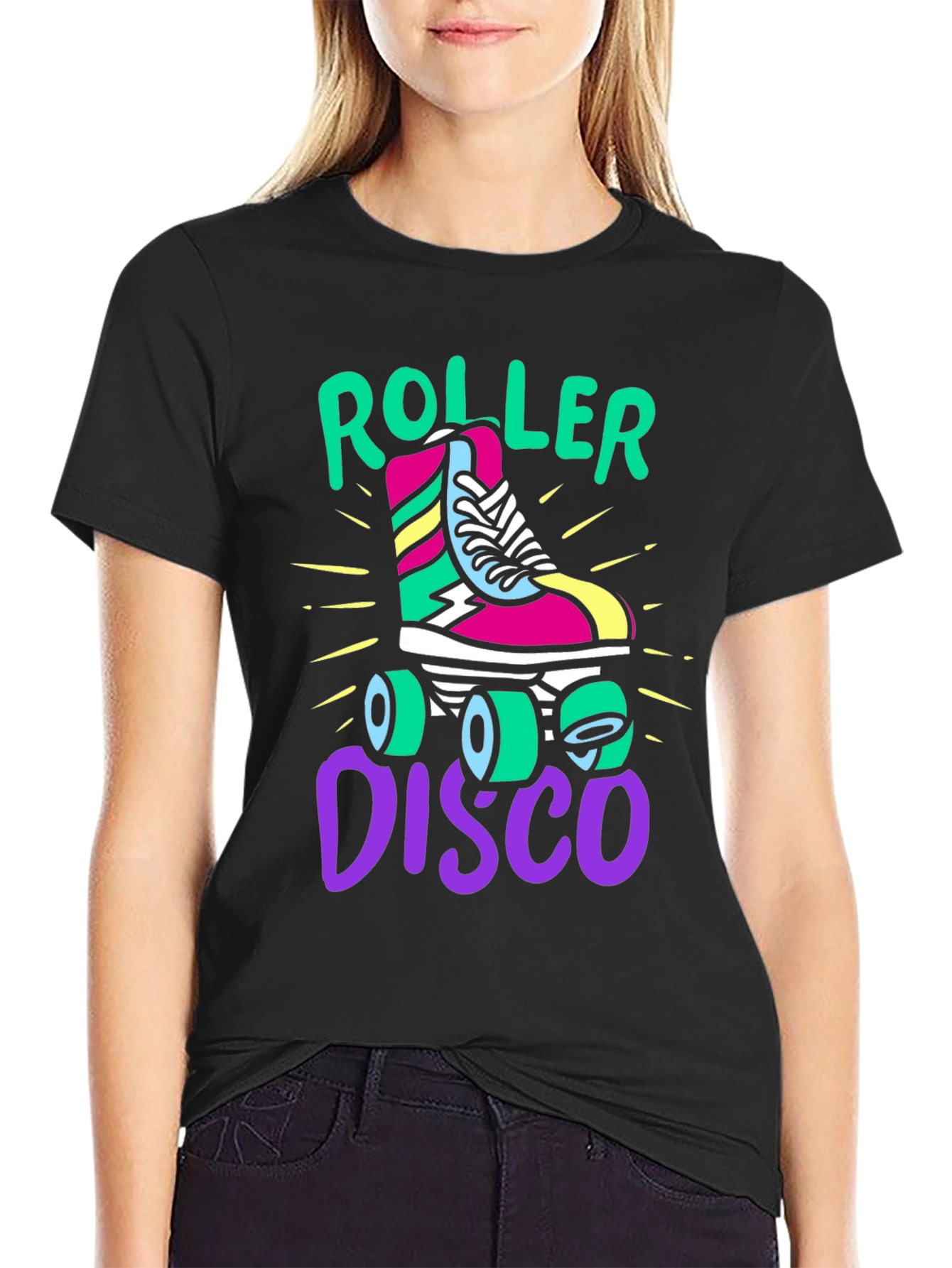 Retro Roller Disco T-Shirt - 80s Style