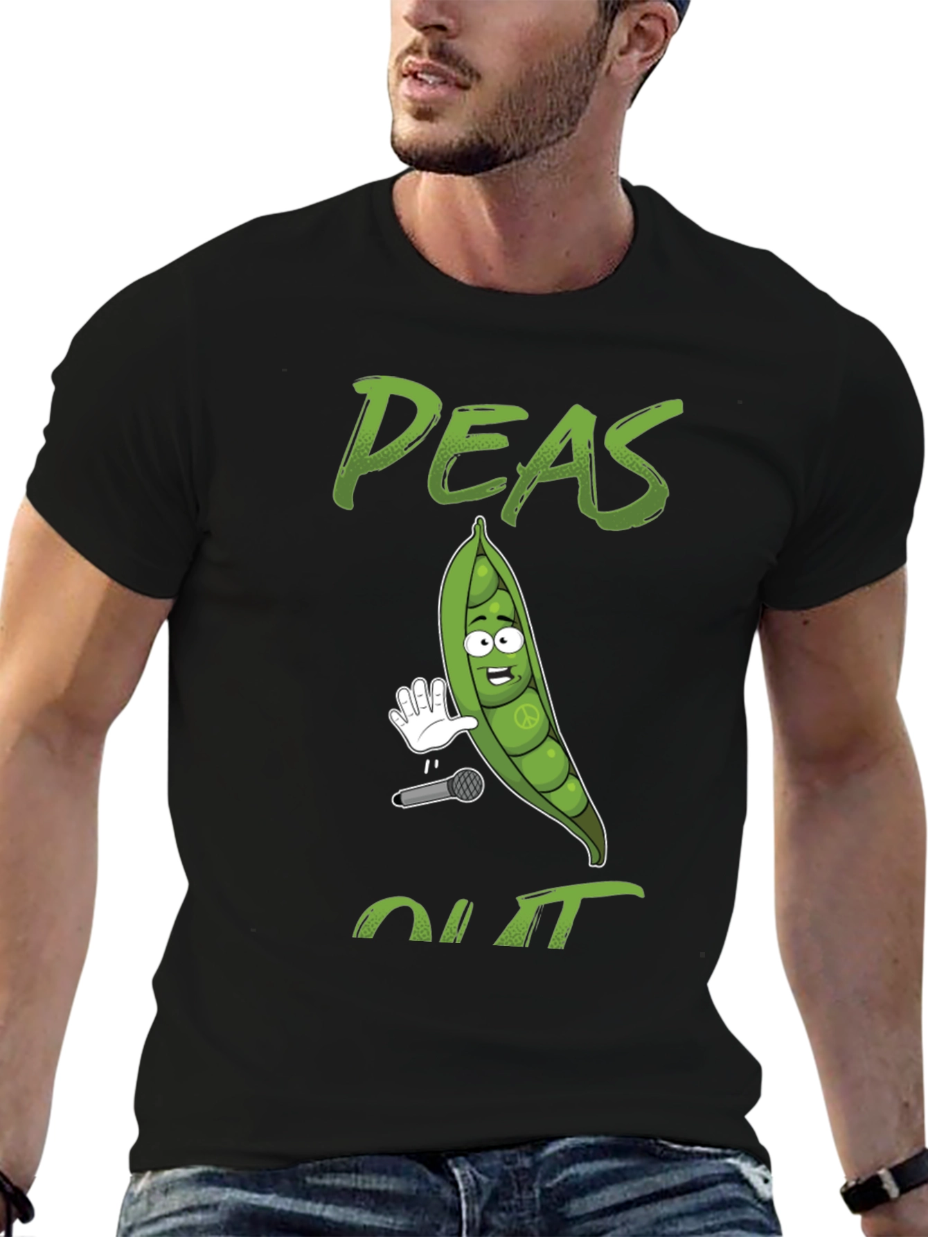 Peas Out T-Shirt - Funny Food Pun Graphic Tee