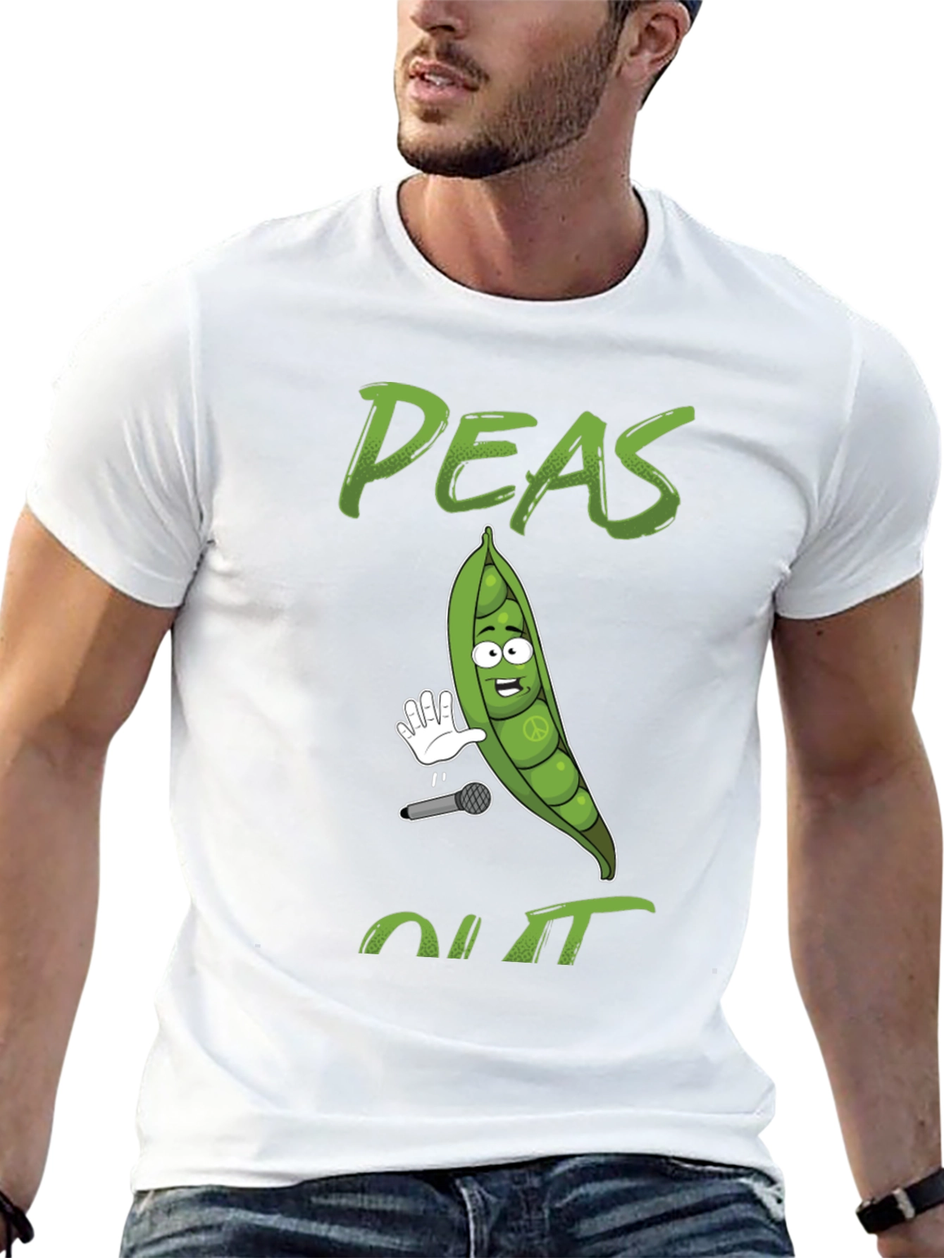 Peas Out T-Shirt - Funny Food Pun Graphic Tee