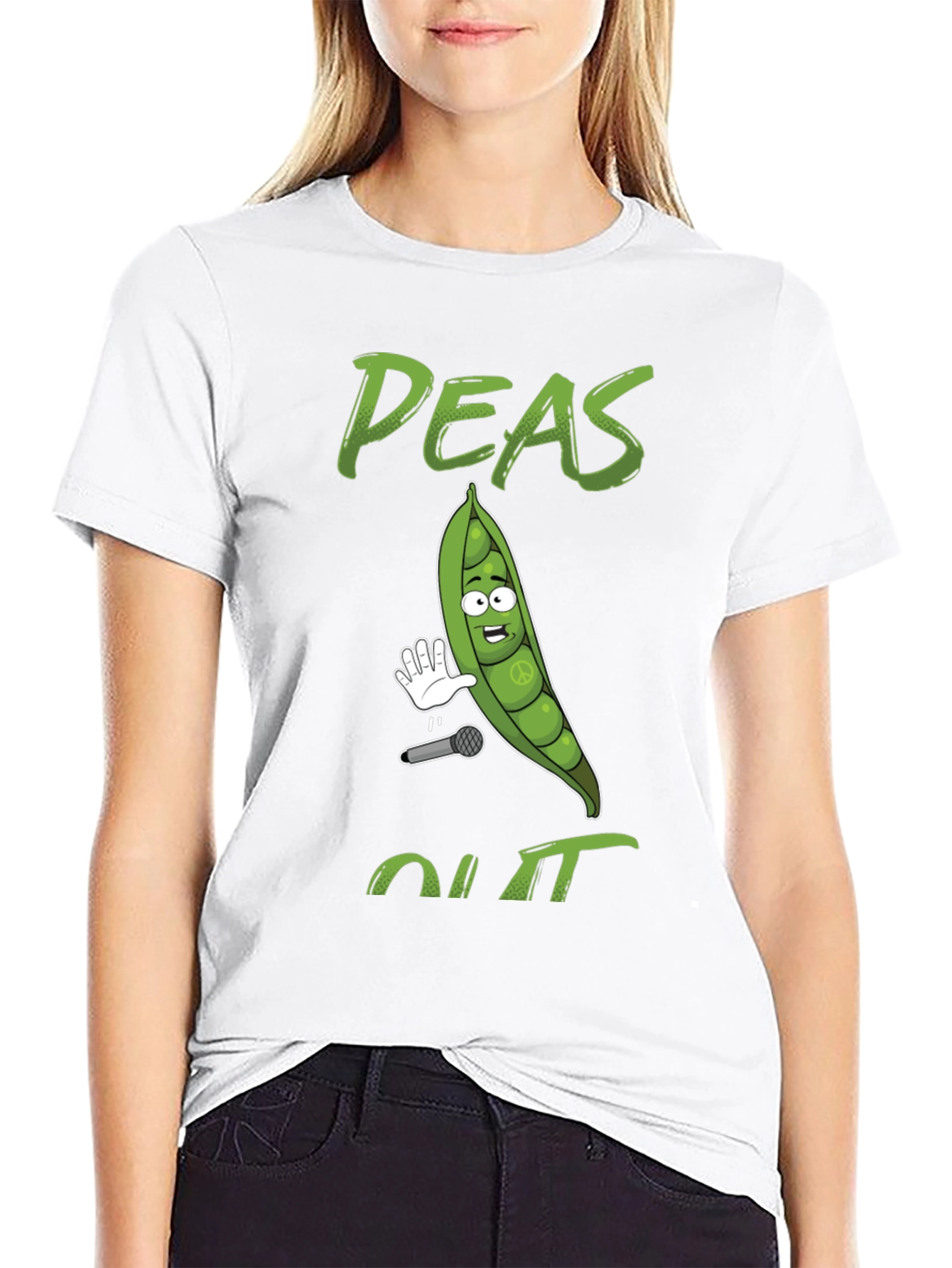 Peas Out T-Shirt - Funny Food Pun Graphic Tee