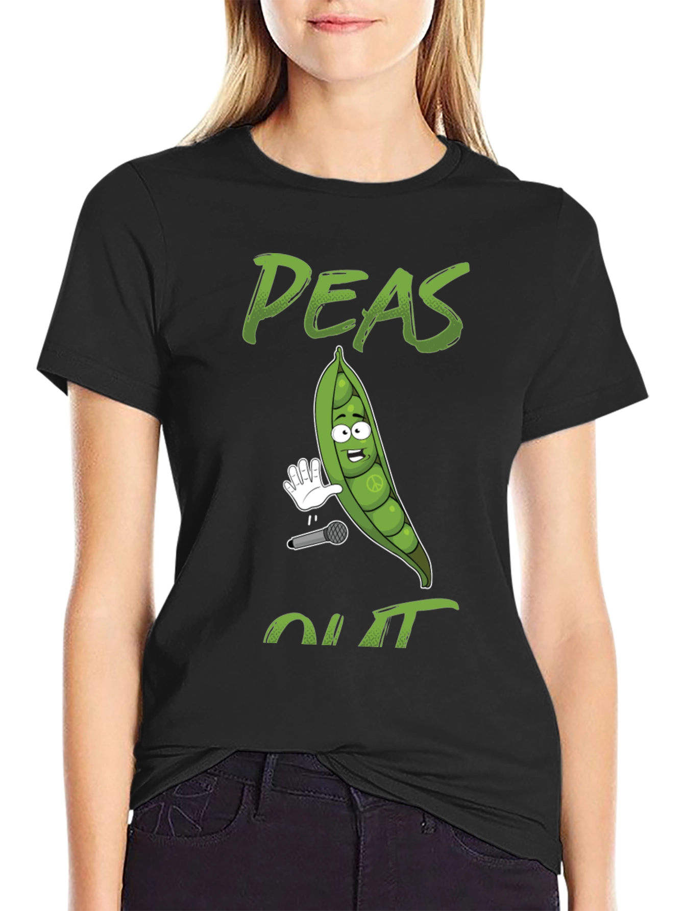 Peas Out T-Shirt - Funny Food Pun Graphic Tee