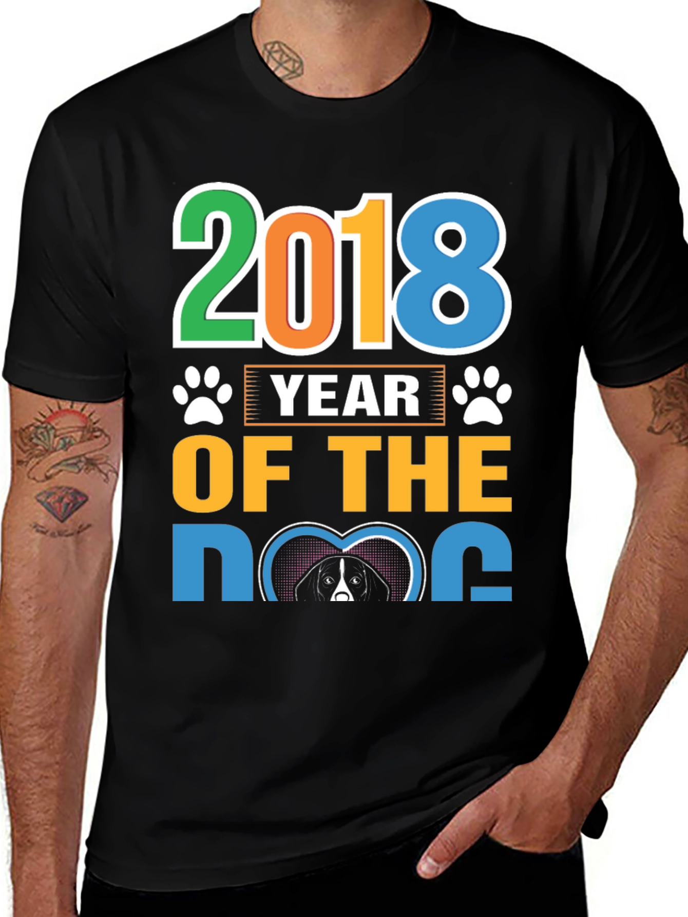 2018 Year of the Dog Graphic Tee