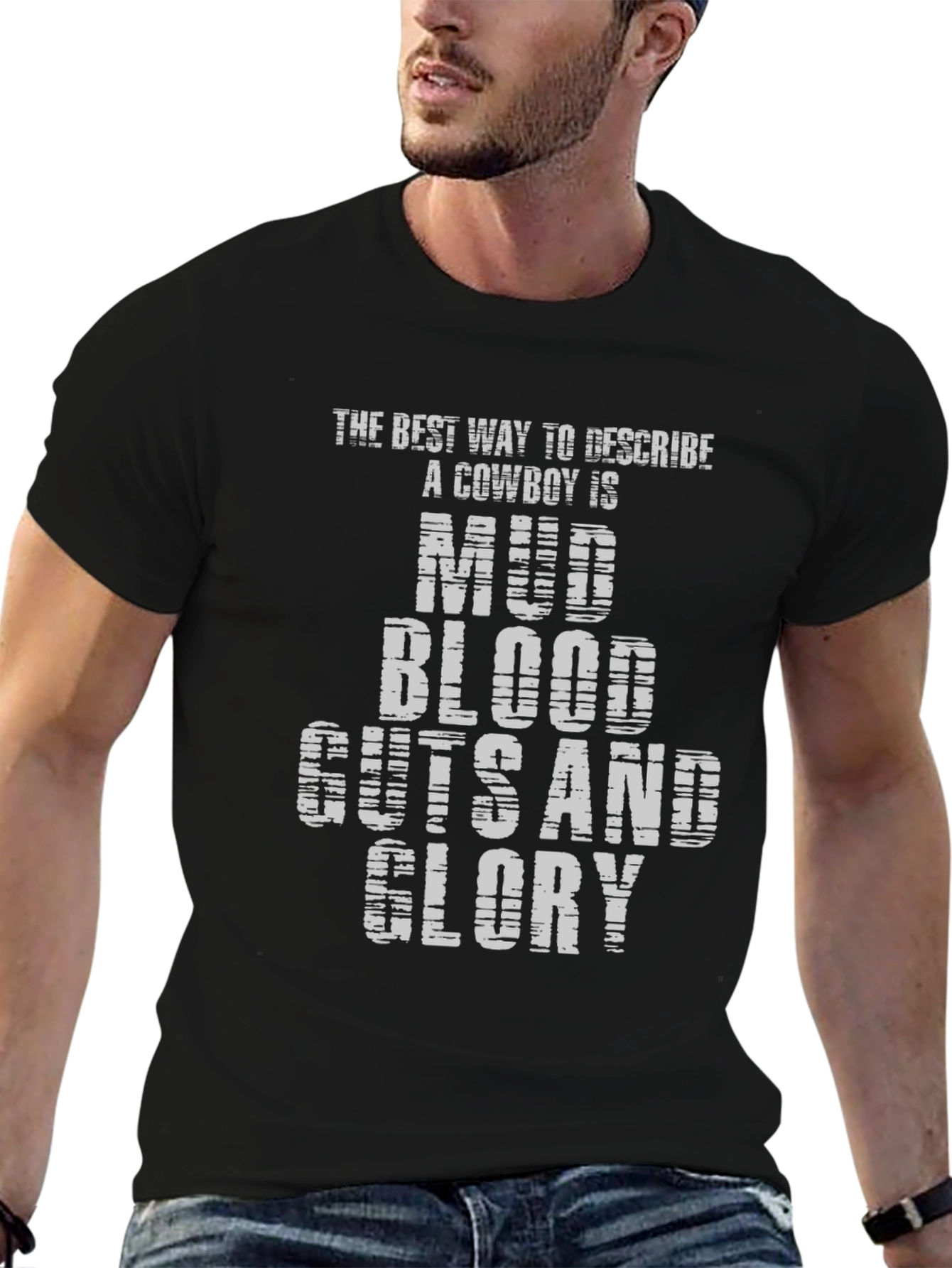 Mud Blood Guts and Glory Cowboy Graphic Tee