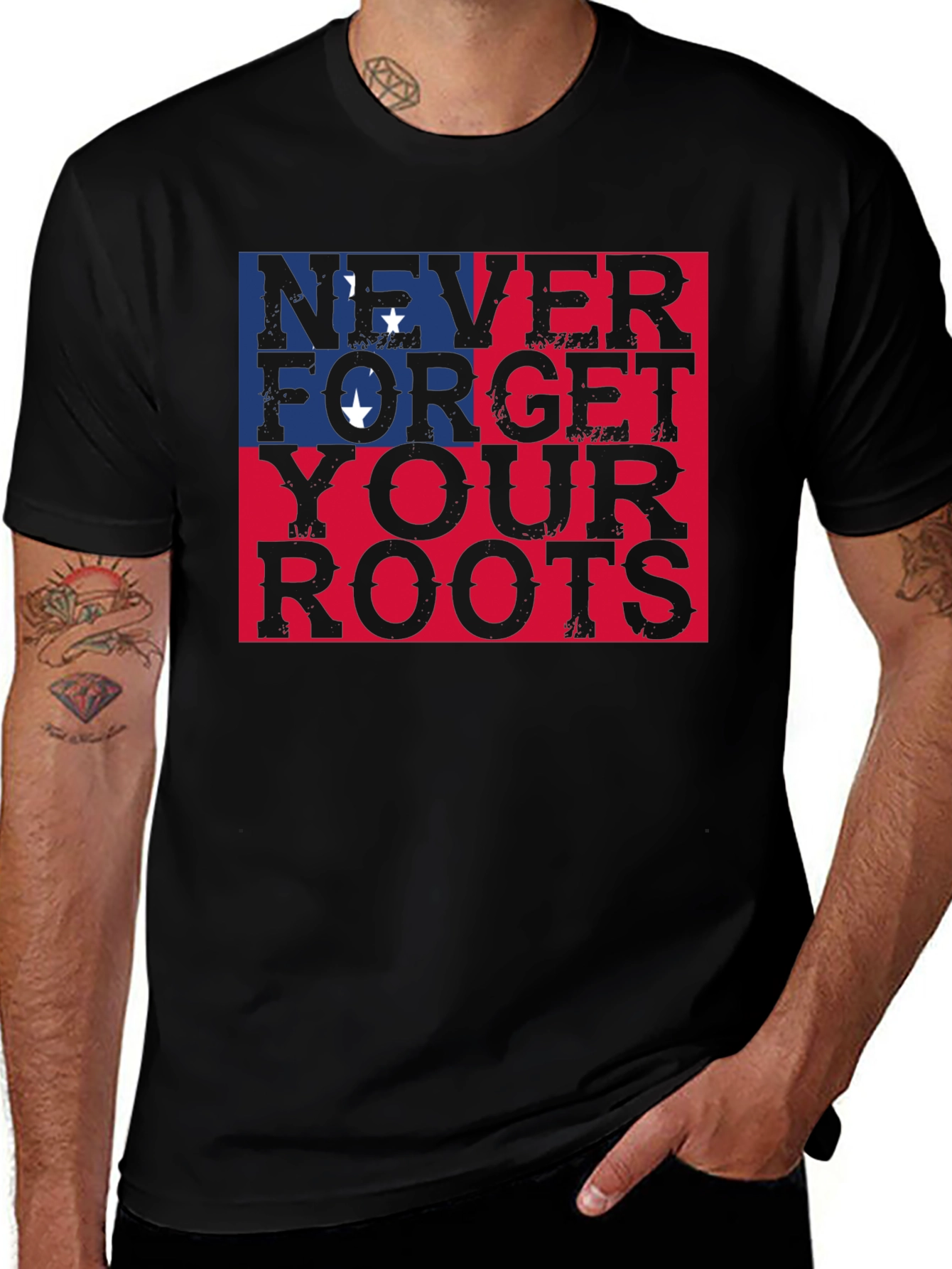 Never Forget Your Roots Graphic T-Shirt