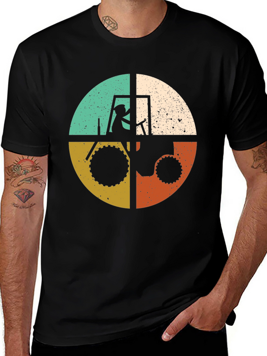 Vintage Tractor Graphic Tee - Farm Life