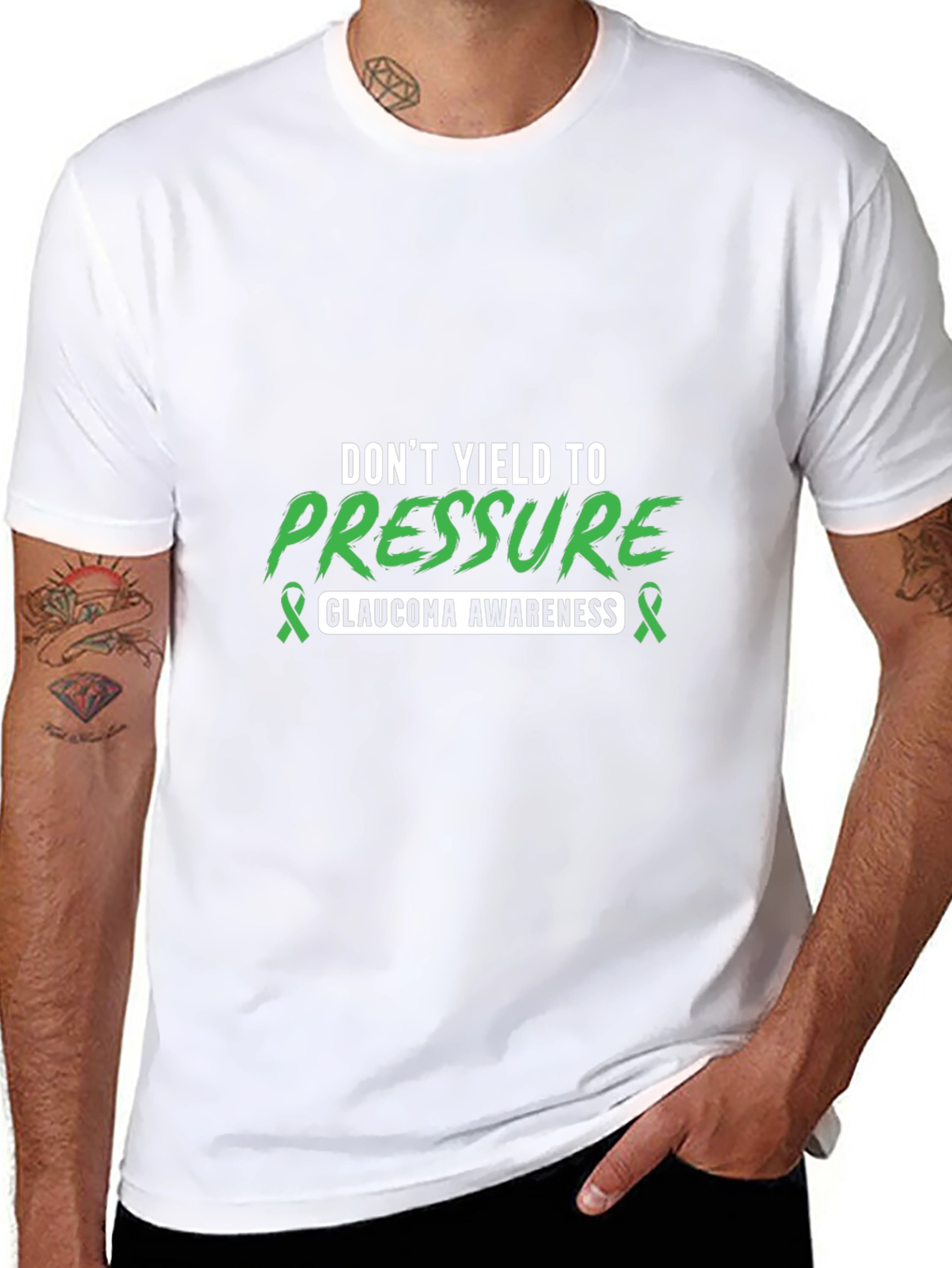Glaucoma Awareness Tee - Dont Yield to Pressure