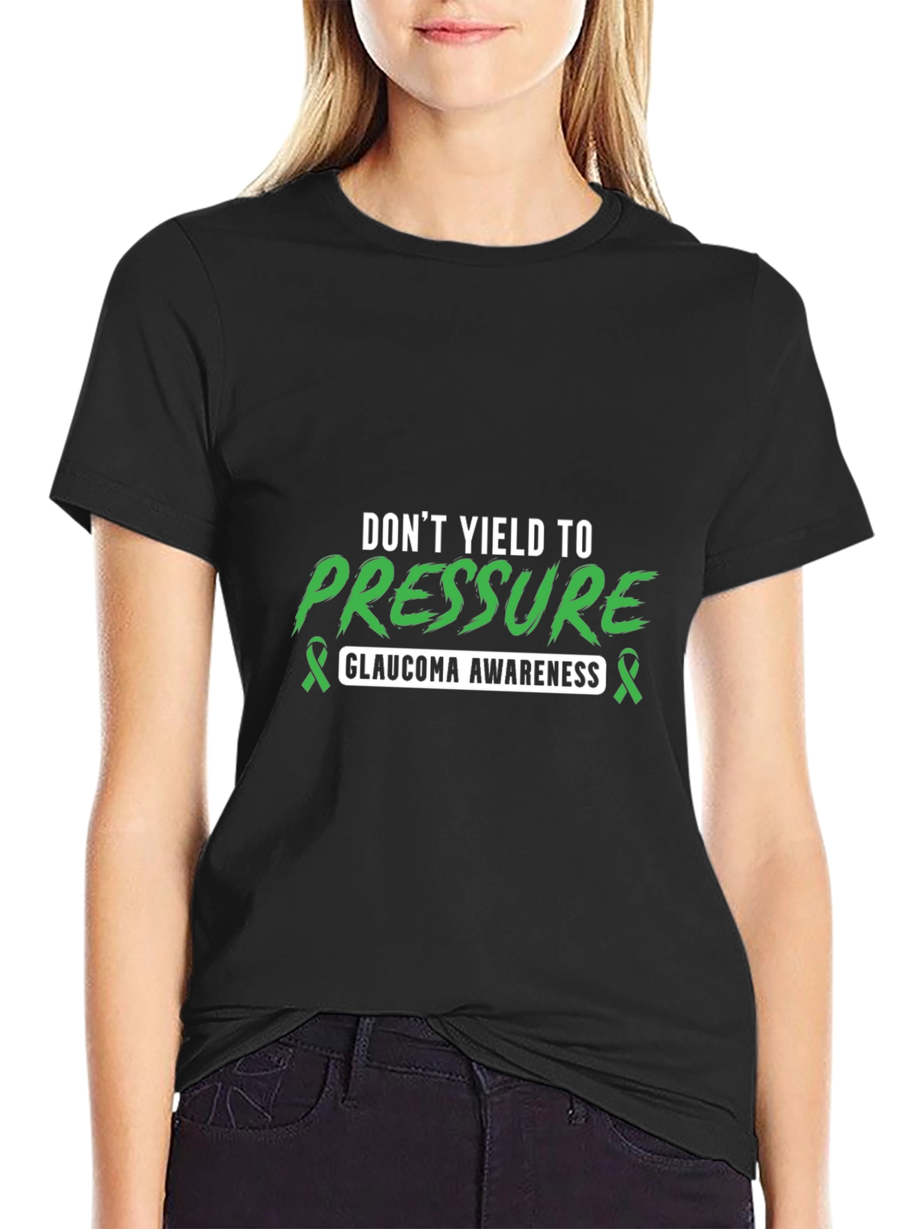 Glaucoma Awareness Tee - Dont Yield to Pressure