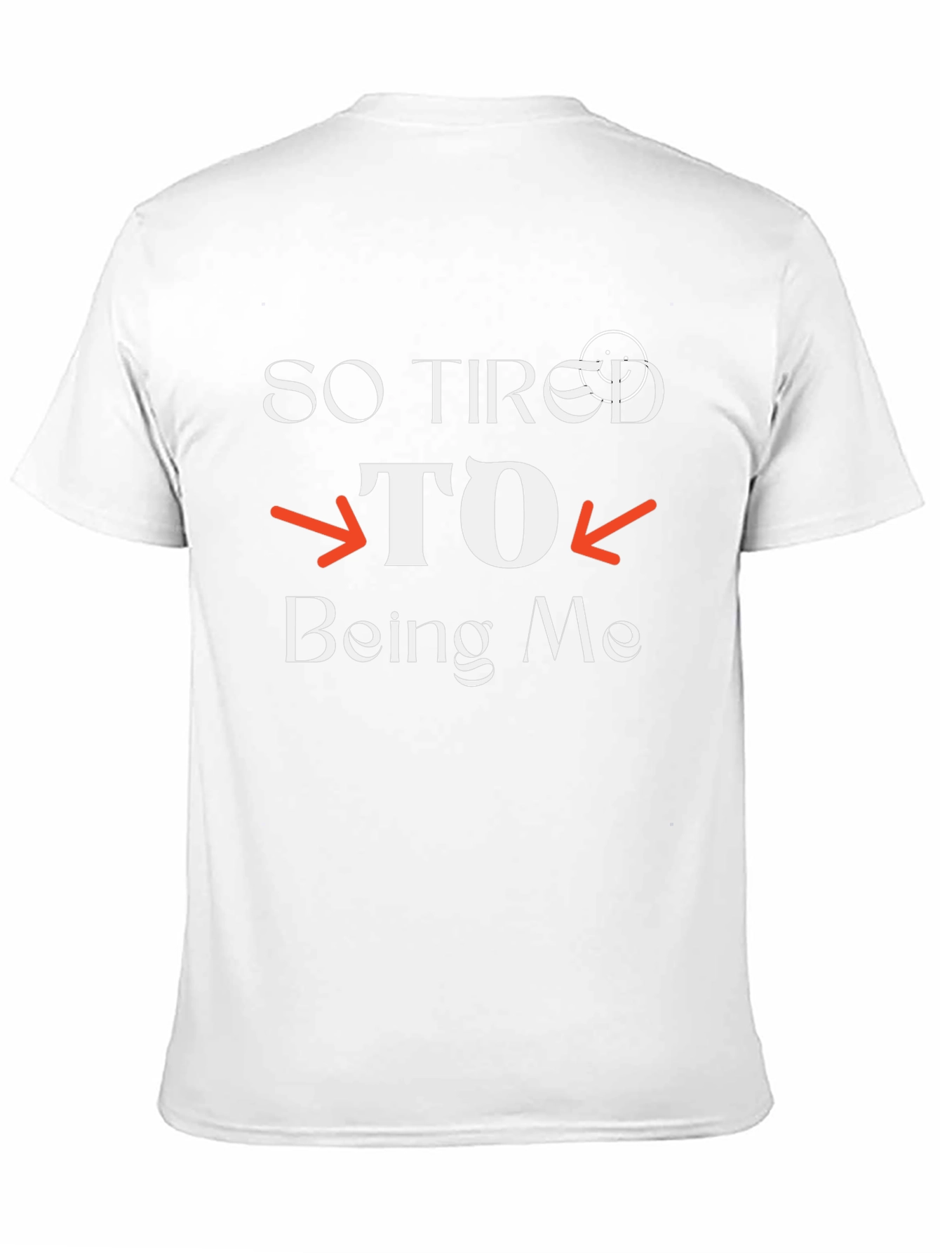 So Tired to Being Me Black Graphic T-Shirt