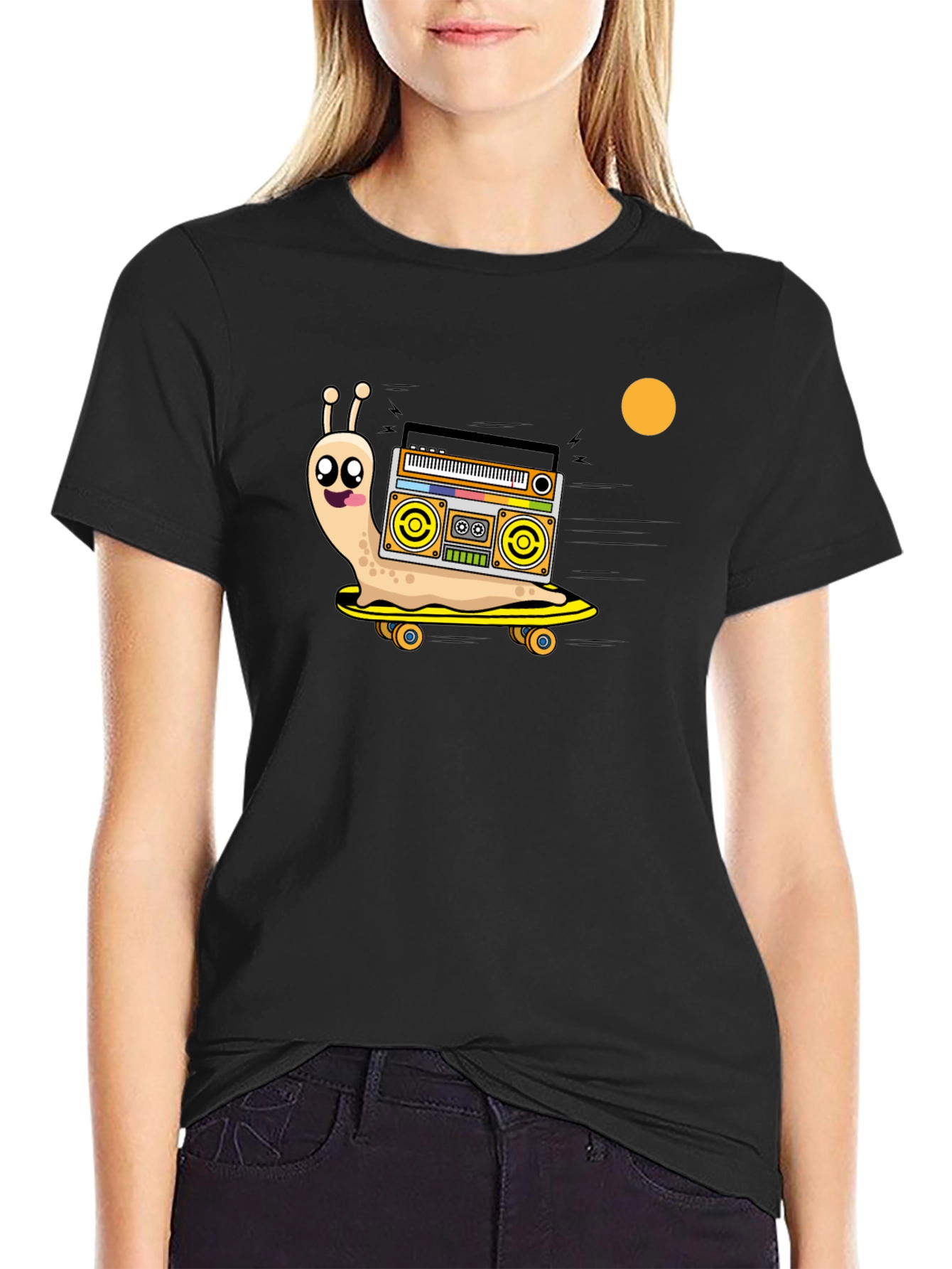 Snail Boombox Skateboard Graphic Tee