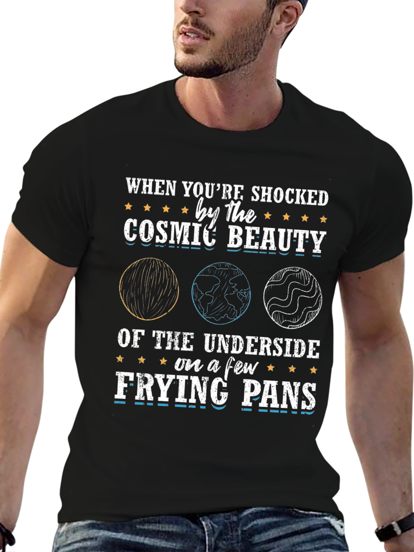 Cosmic Beauty Frying Pan Graphic Tee