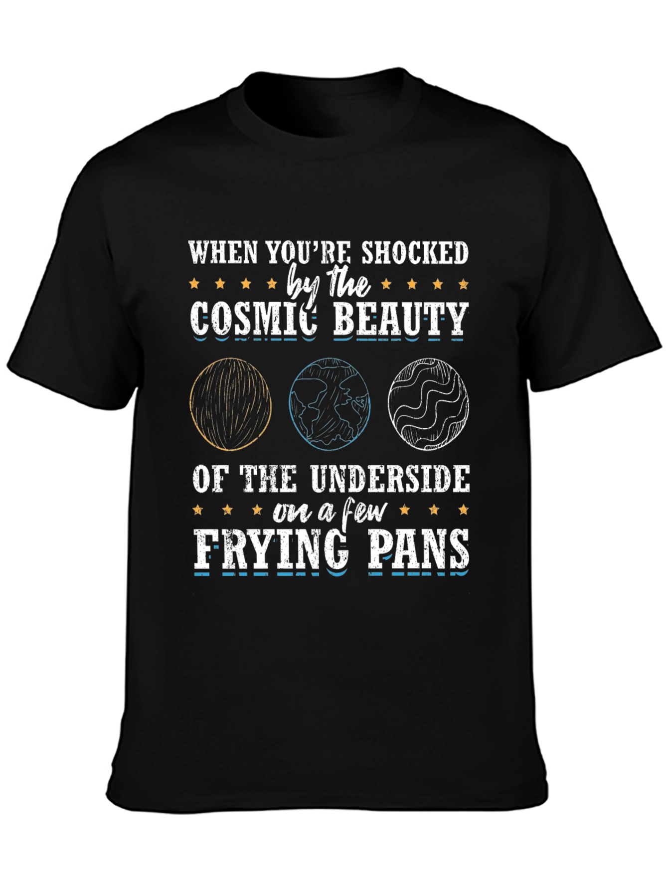 Cosmic Beauty Frying Pan Graphic Tee