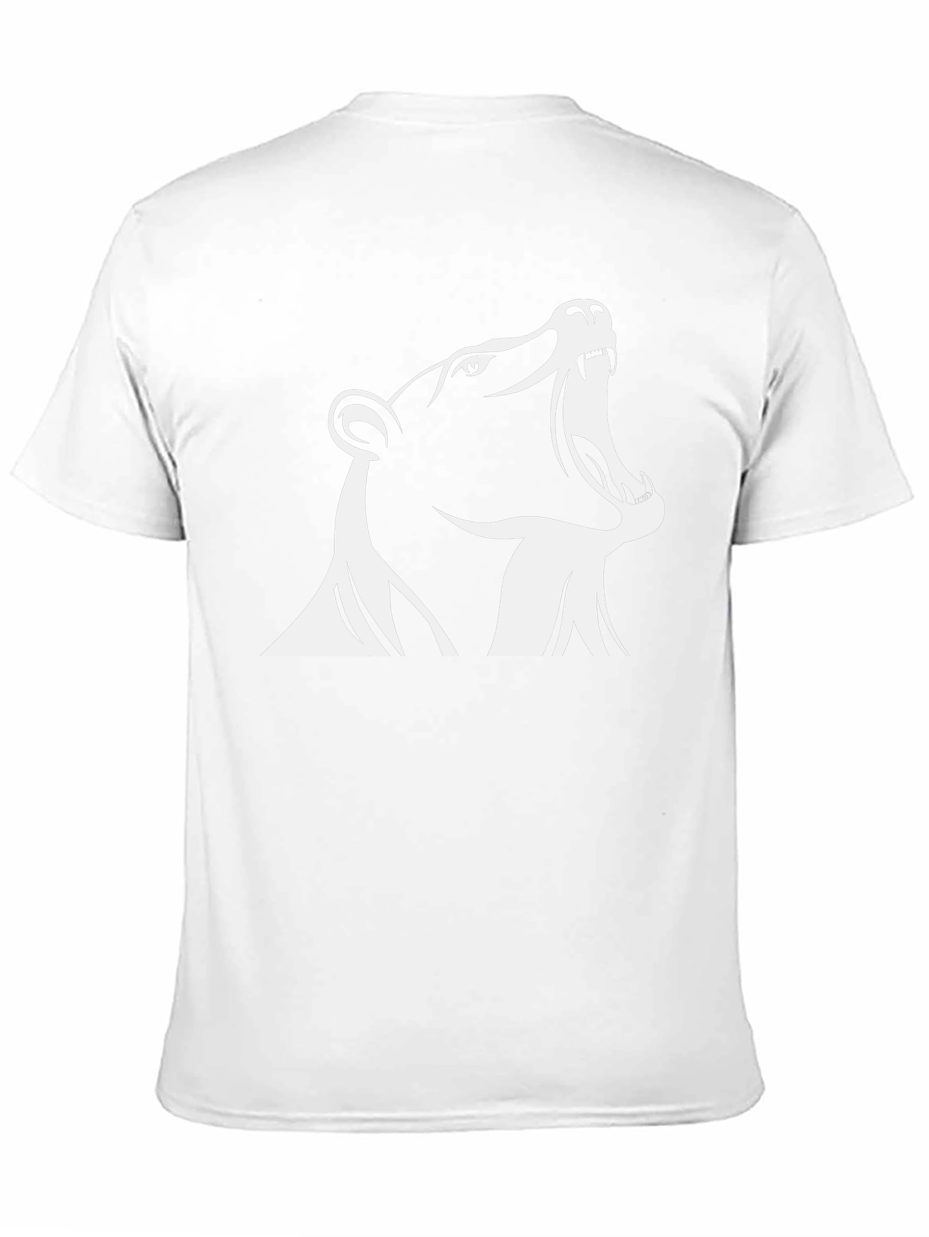 Roaring Bear Graphic Tee - Black Cotton T-Shirt