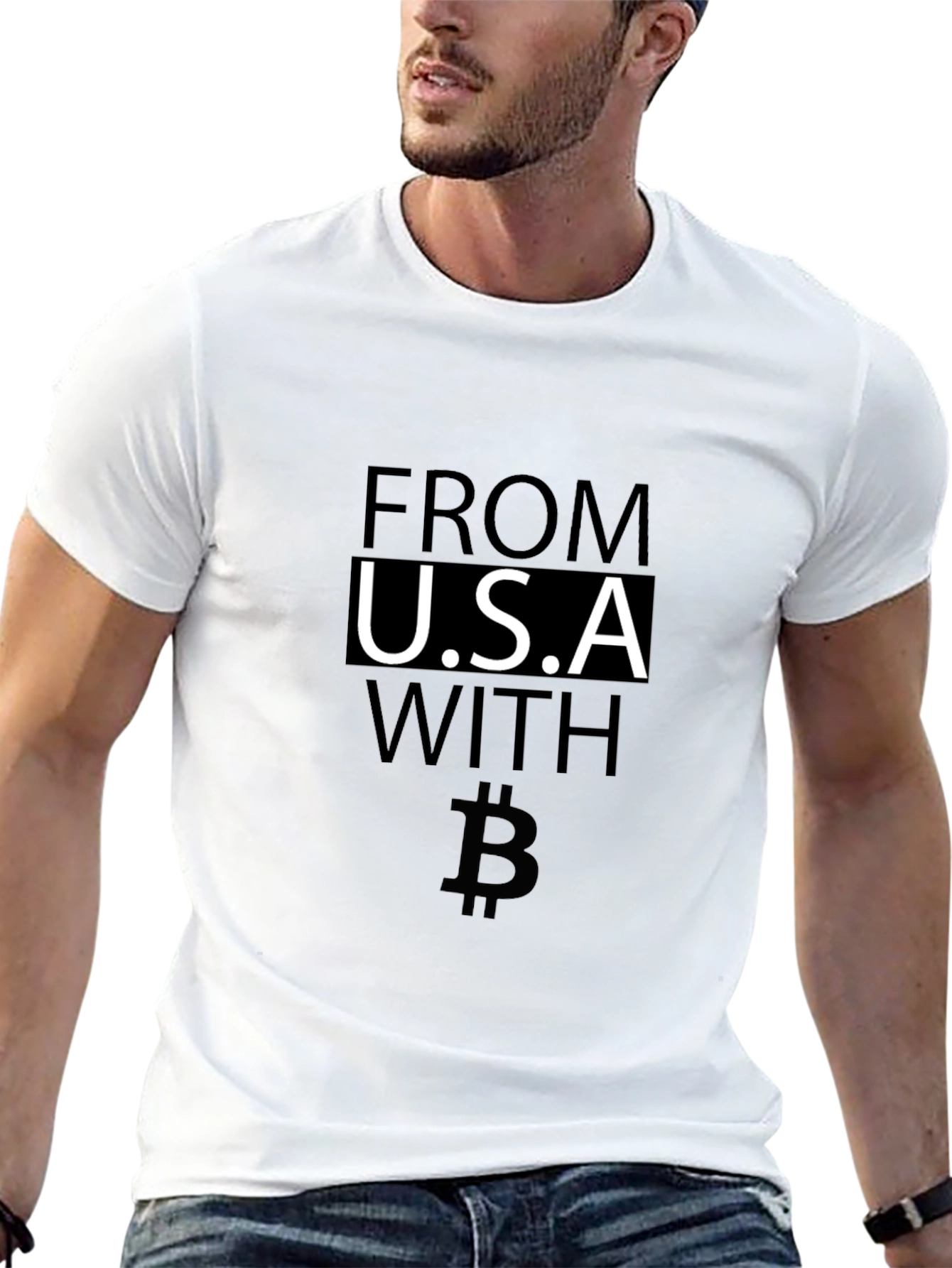 USA Bitcoin T-Shirt - Crypto Pride Tee