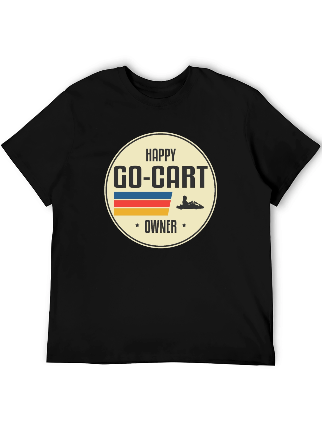 Happy Go-Kart Owner T-Shirt - Black
