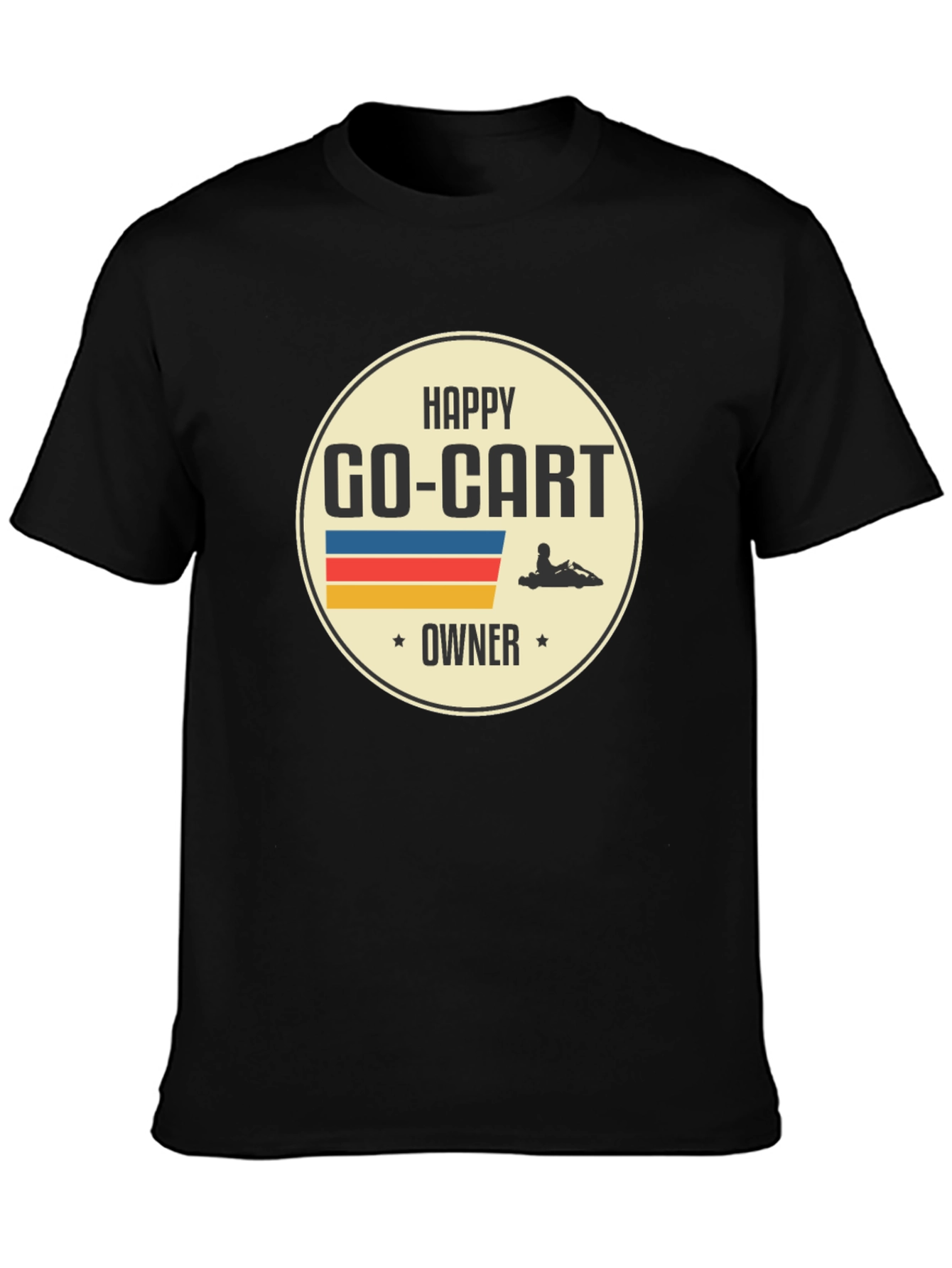 Happy Go-Kart Owner T-Shirt - Black