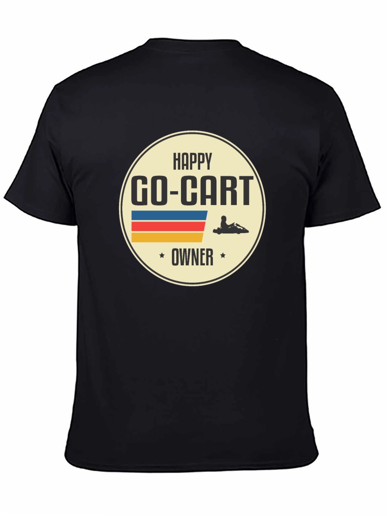 Happy Go-Kart Owner T-Shirt - Black