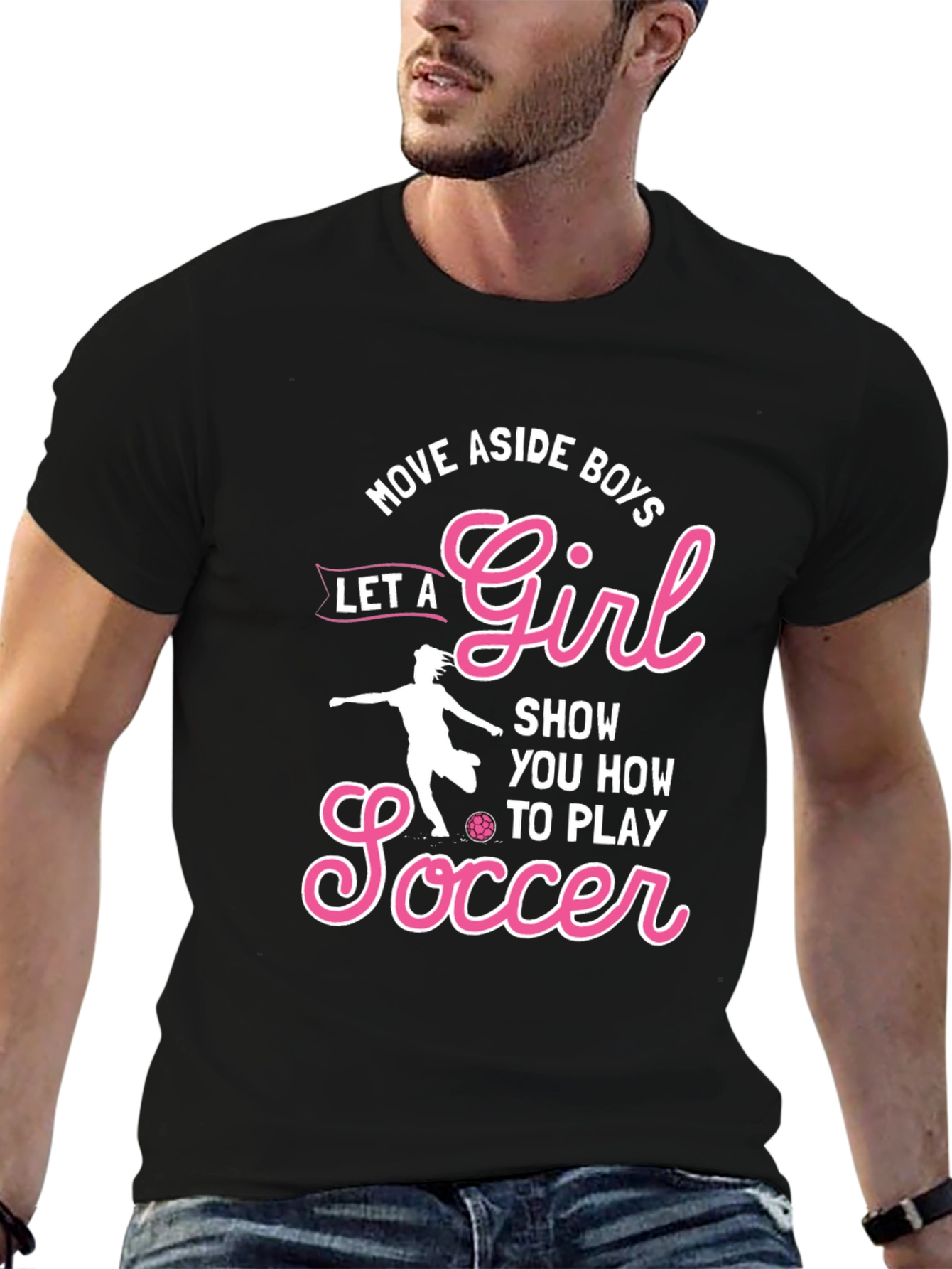 Girls Soccer Graphic T-Shirt