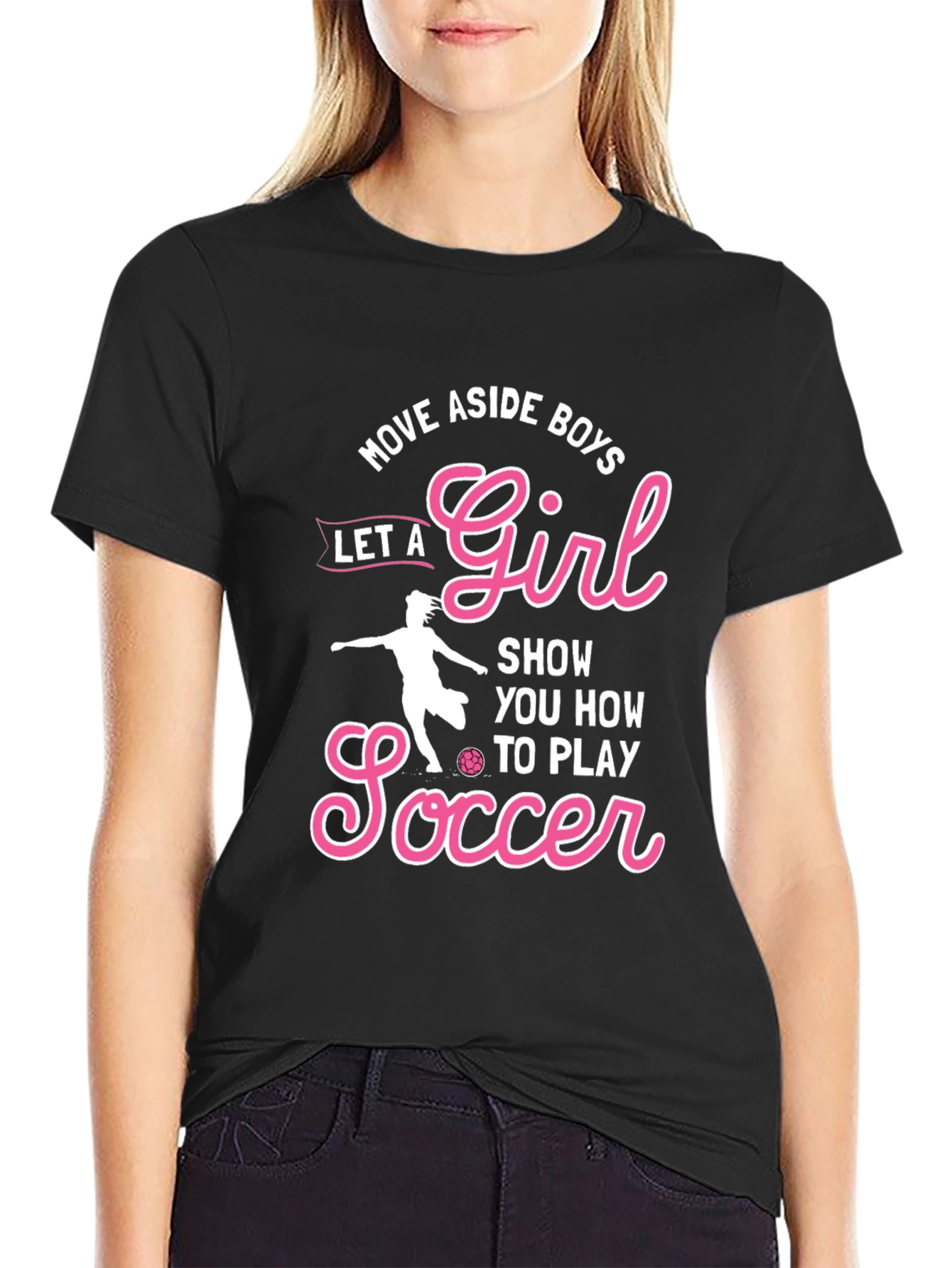 Girls Soccer Graphic T-Shirt