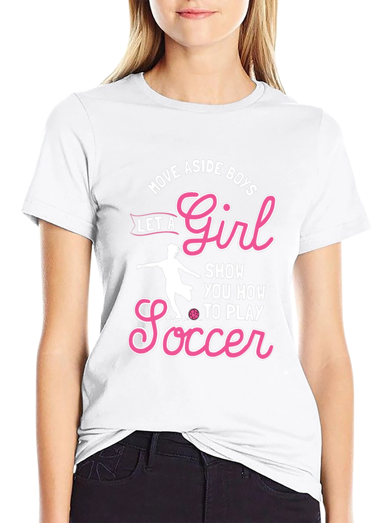 Girls Soccer Graphic T-Shirt